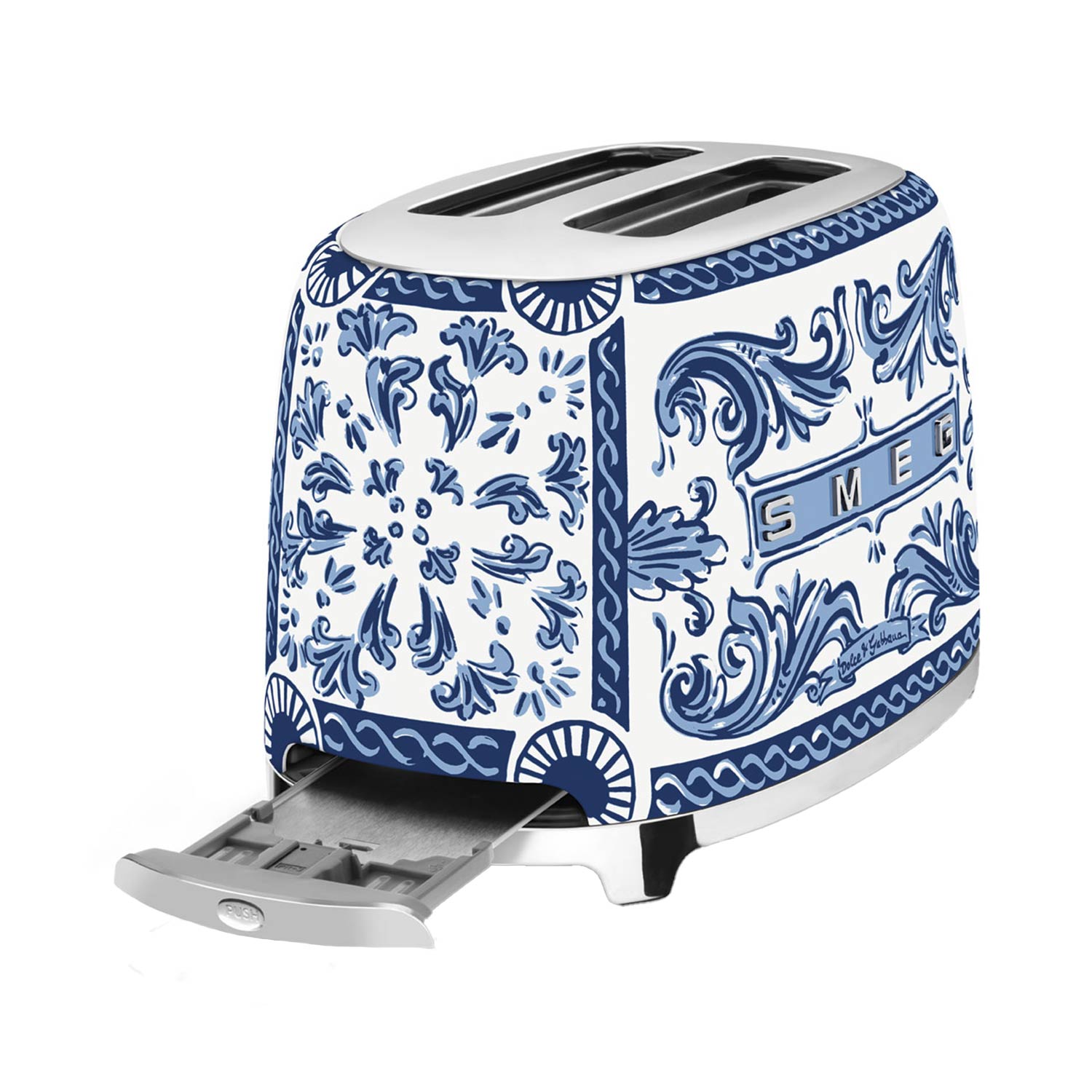 smeg tsf01 toaster blu mediterraneo kruemelschublade 95413