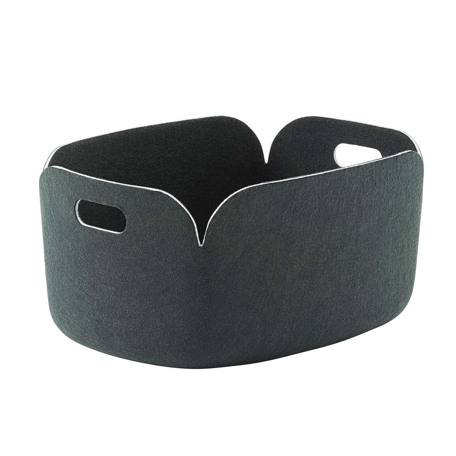 muuto Restore basket dark green 49279