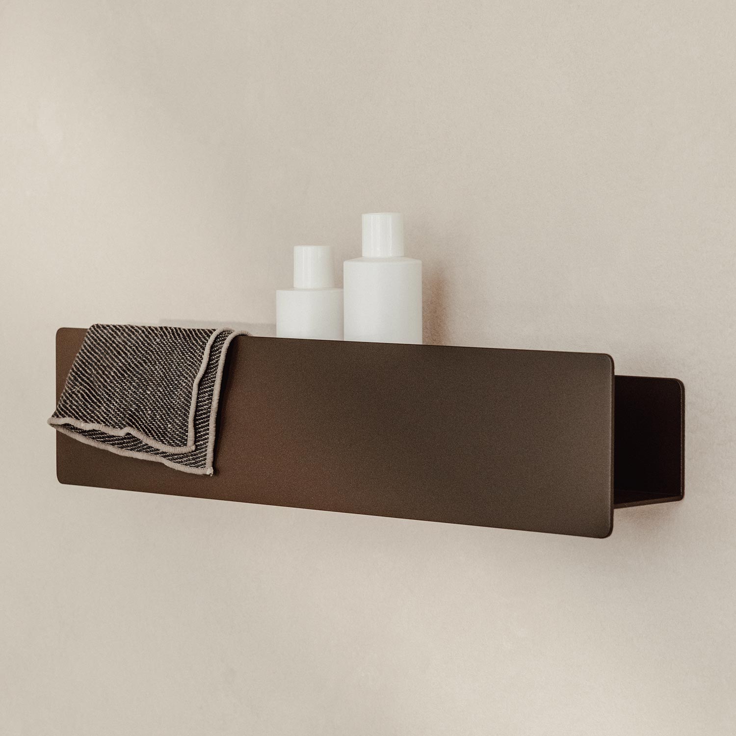 Metallbude - Shea Duschablage weiß klein