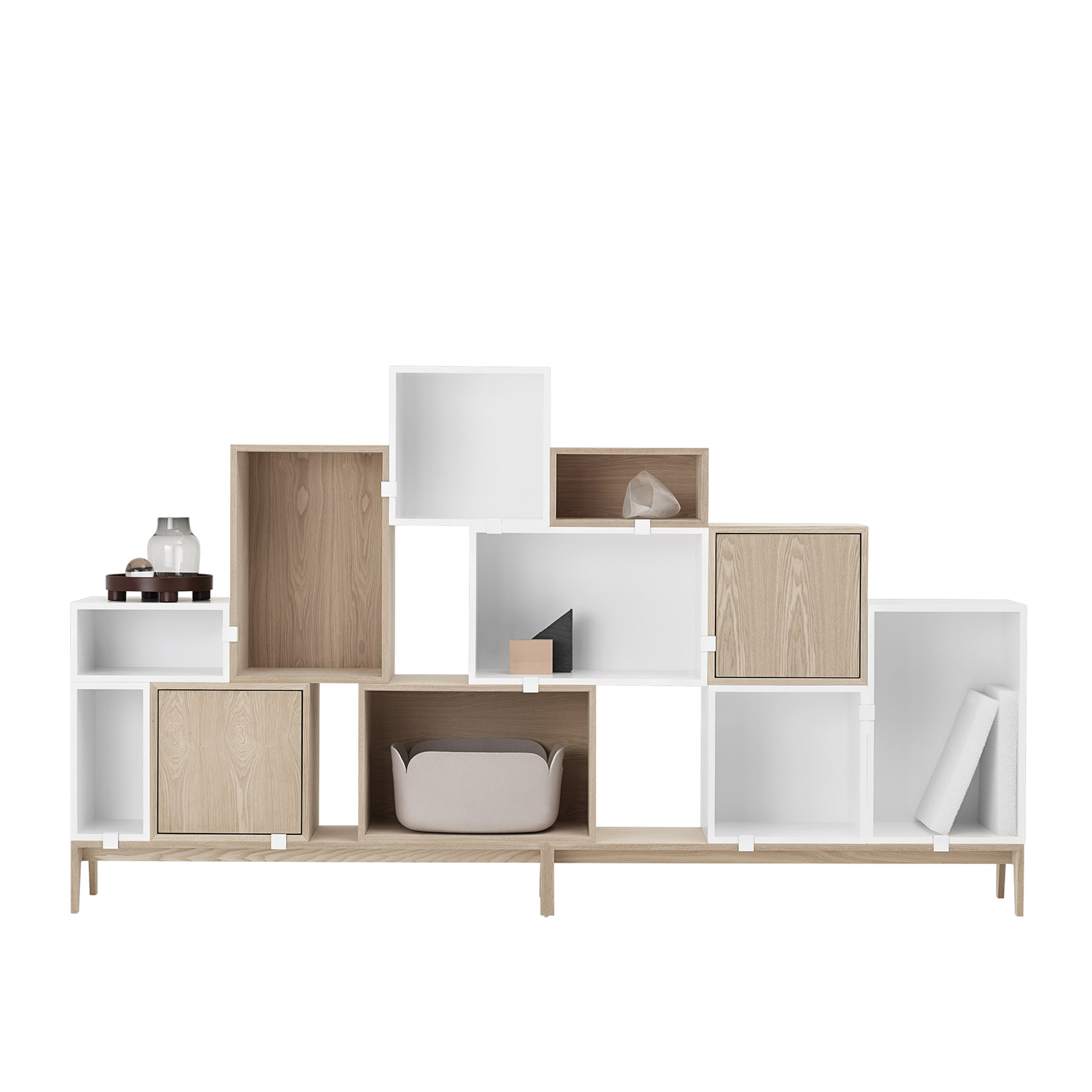 muuto stacked regalsystem weiss eiche 62609