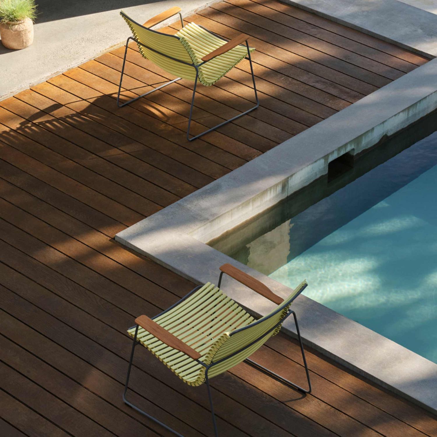 HOUE - Click Roomy Loungechair dusty hellblau