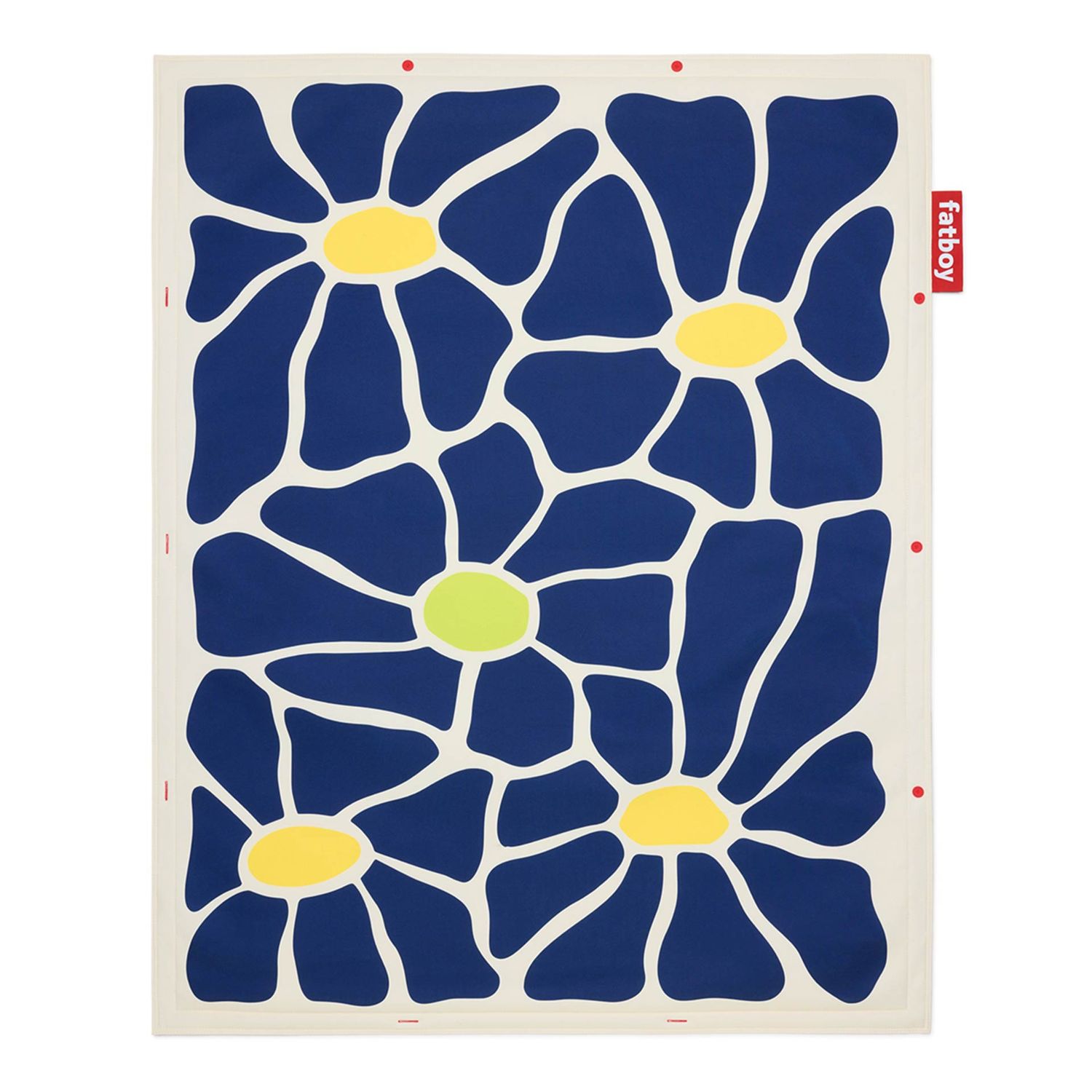 Fatboy - Flying Teppich floral navy/creme