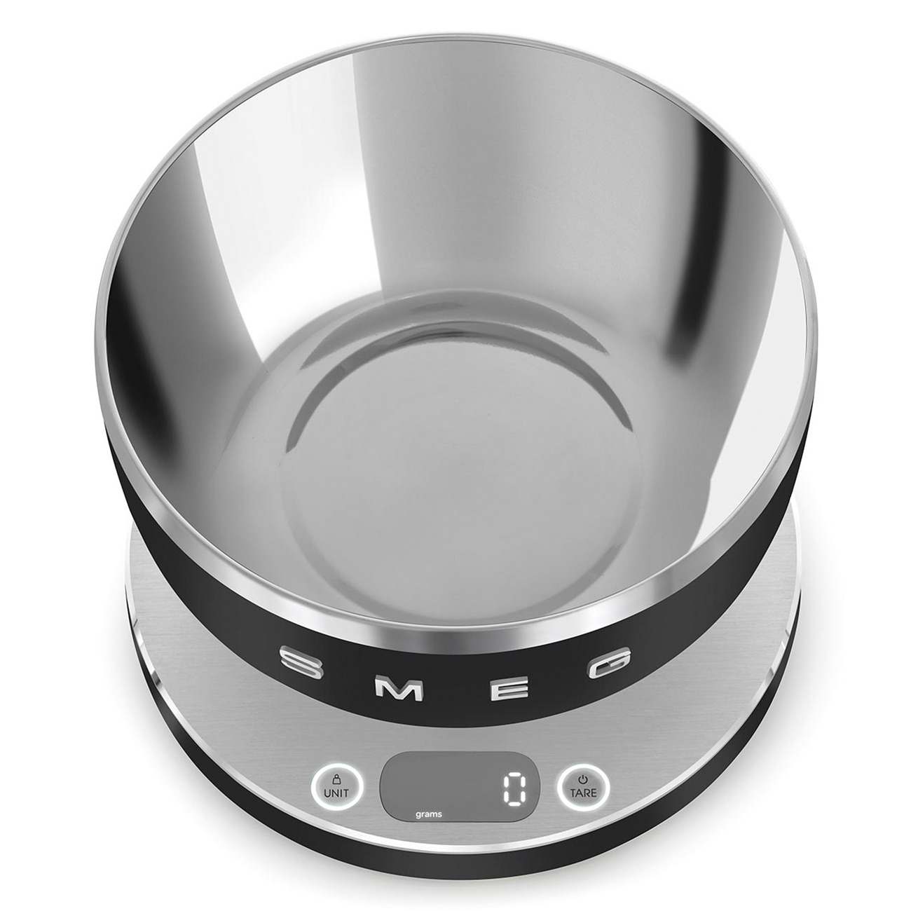 smeg kuechenwaage schwarz draufsicht 99880