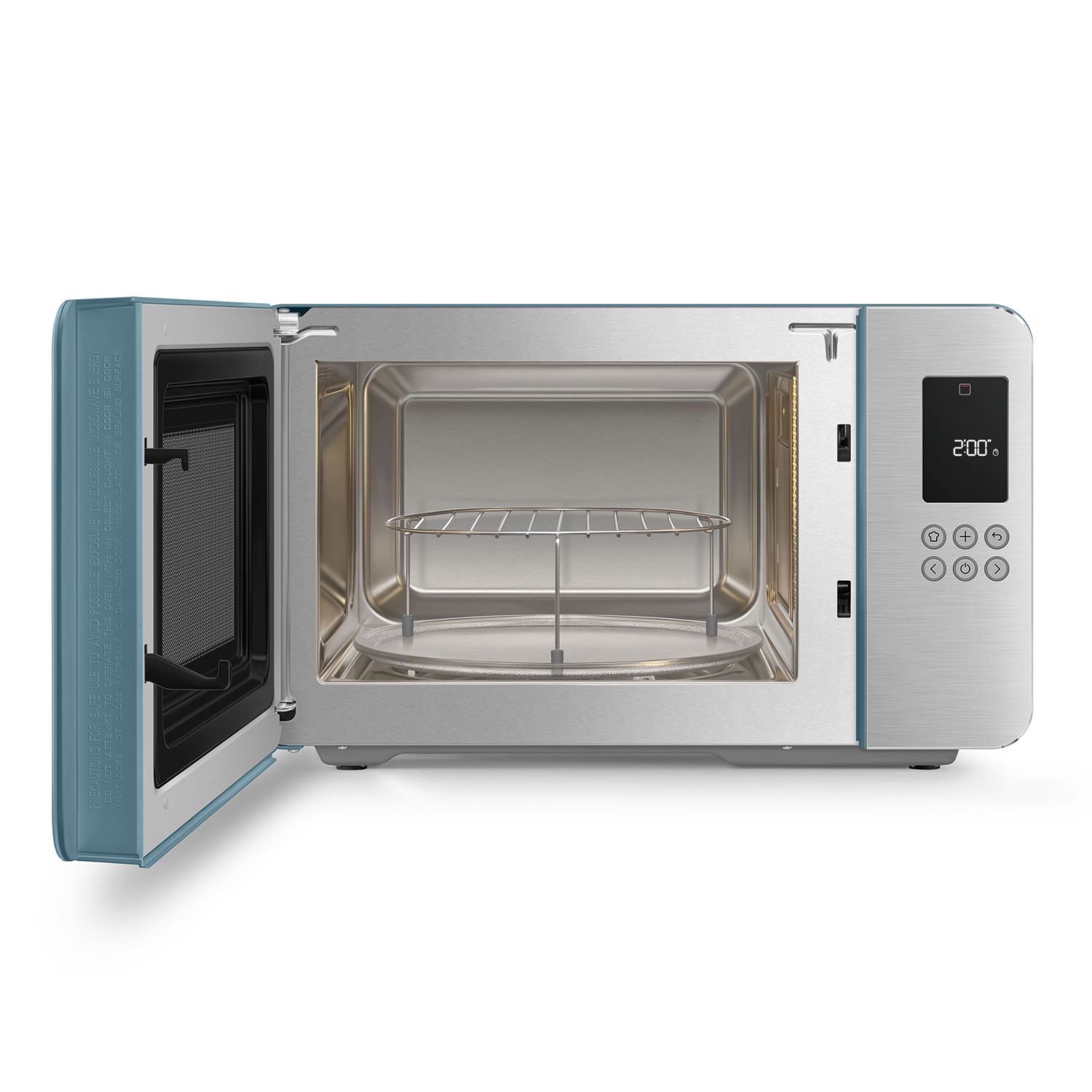 SMEG - Mikrowelle mit Grillfunktion MOC01 storm blue