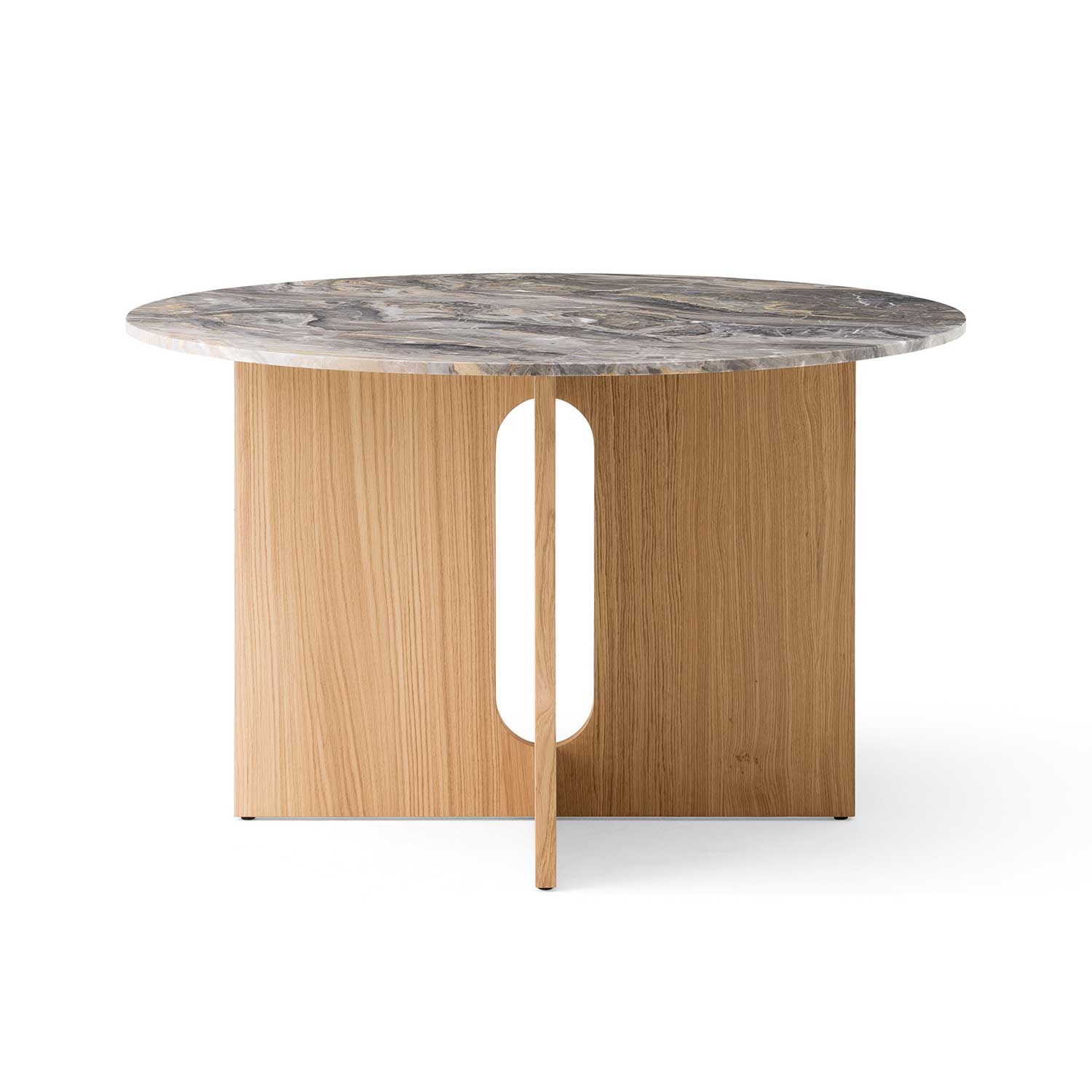 Audo - Androgyne Ø120 cm Natural Oak/Grey Galaxy Marble