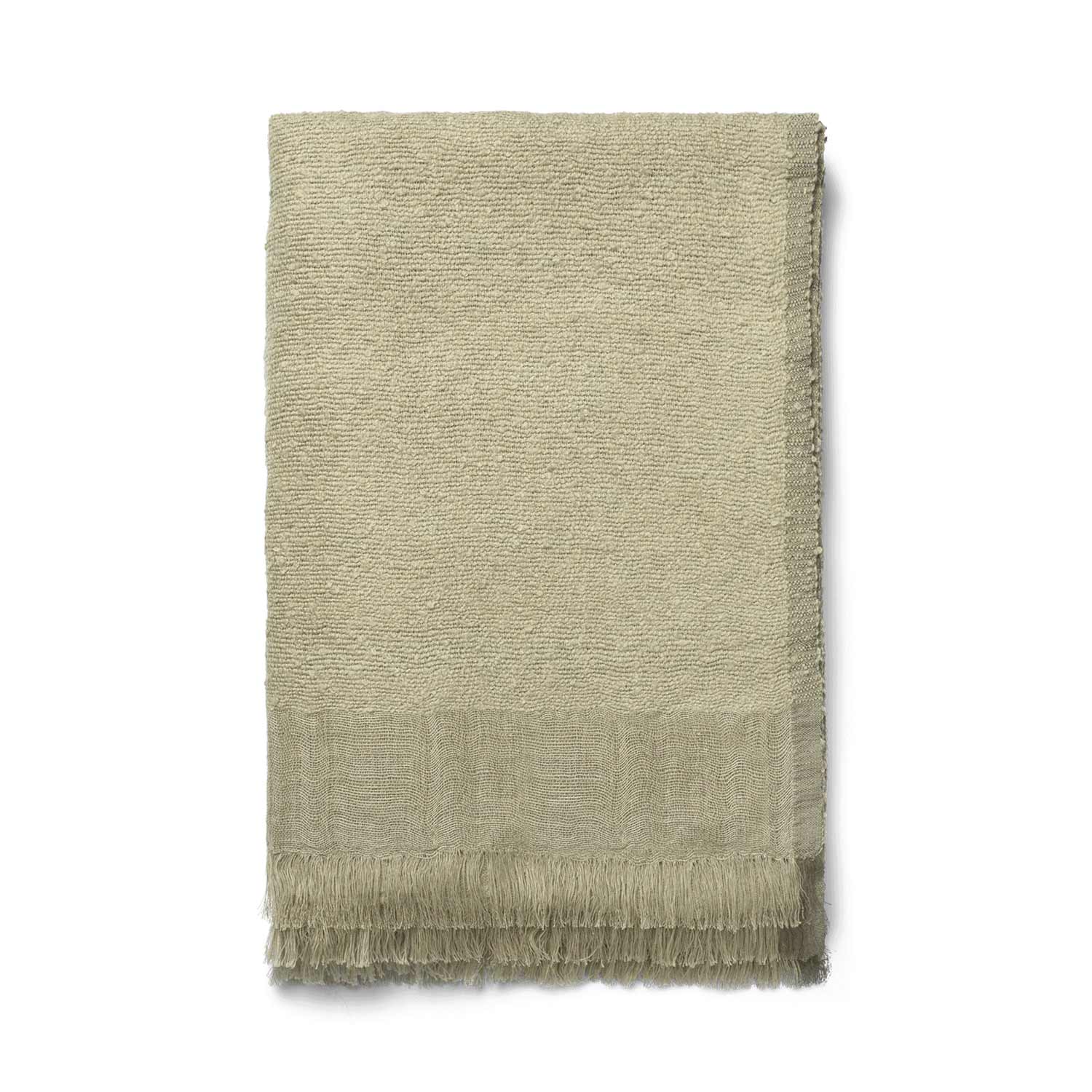 fermLIVING Weaver Throw Decke grey green 1104269795 zusammengefaltet 104264