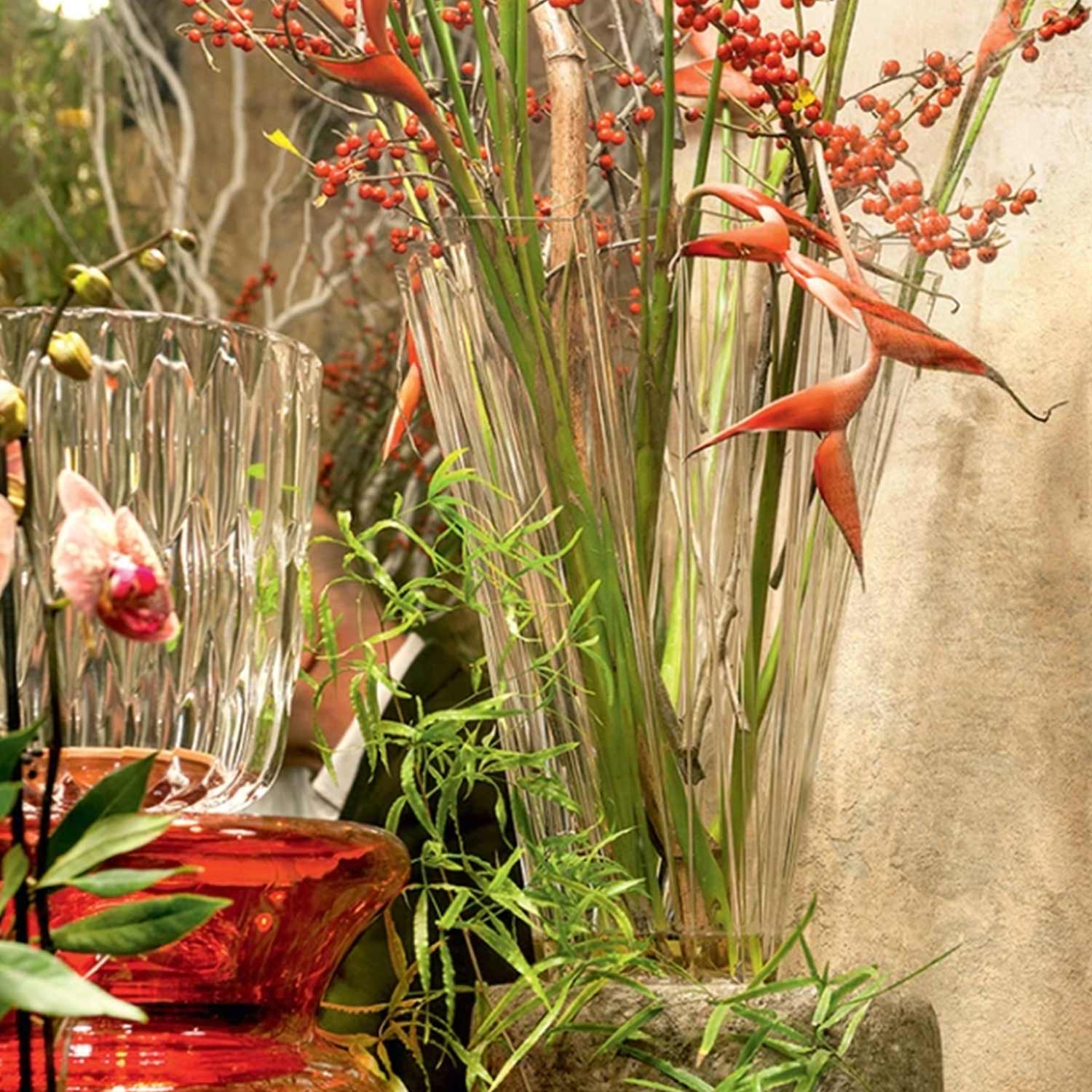 kartell shanghai transparent vase 76333
