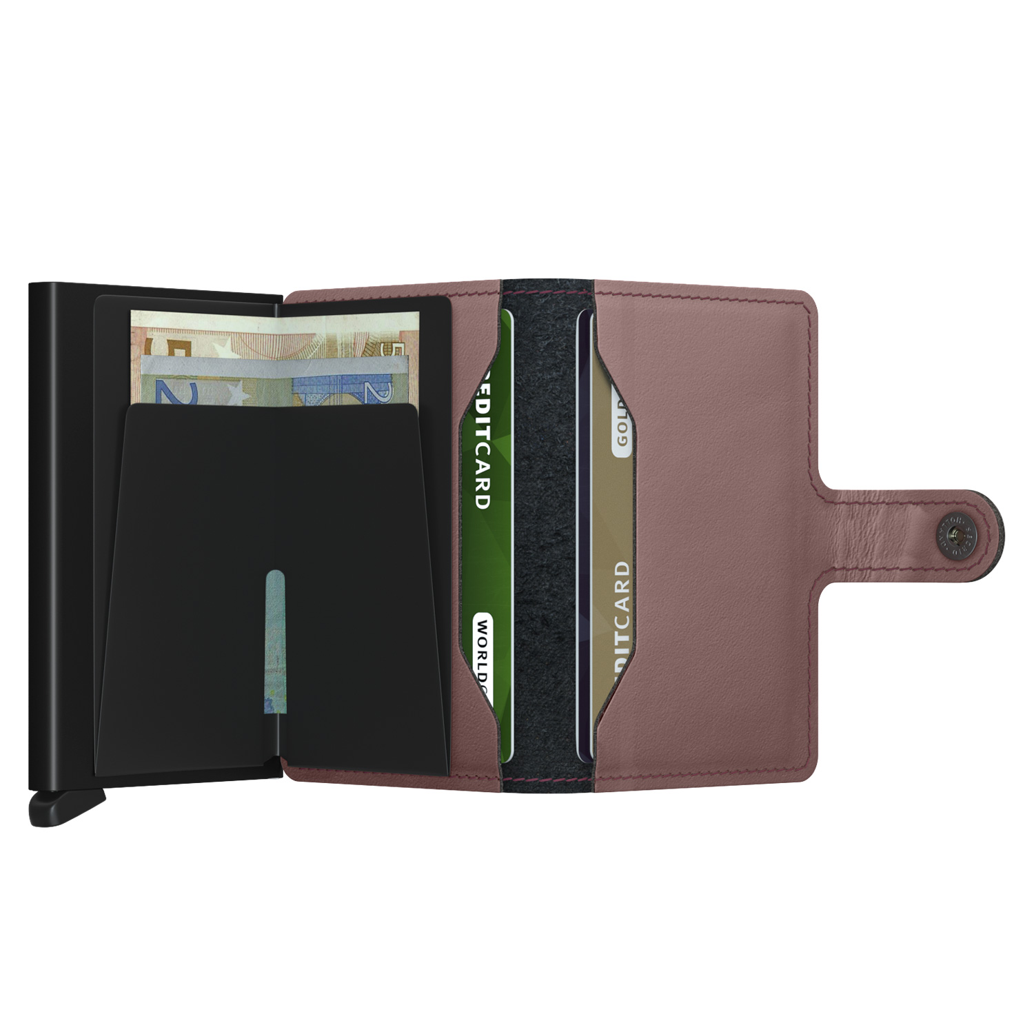 secrid miniwallet matte rose offen 83627
