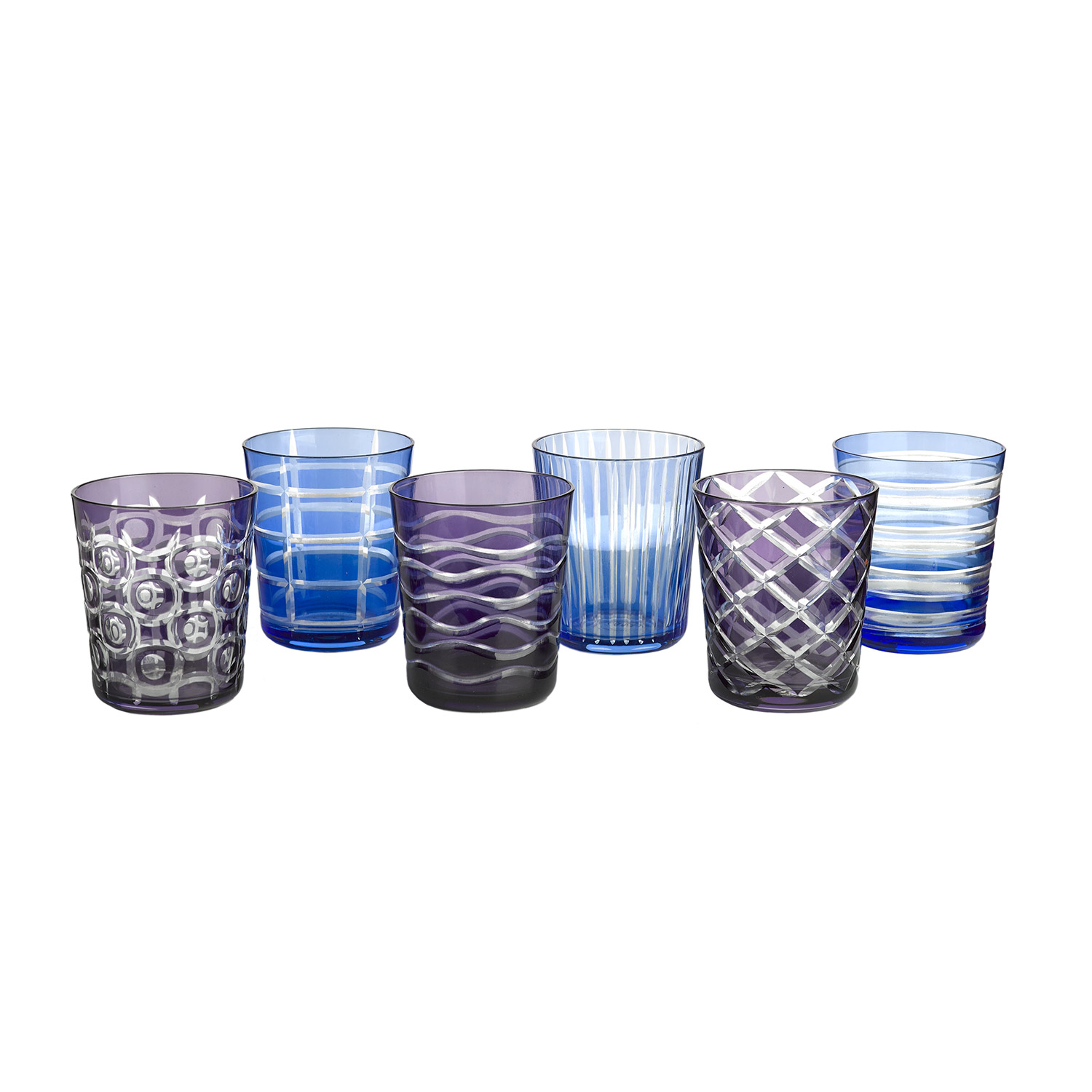 cobalt trinkglaeser 6er set 99051