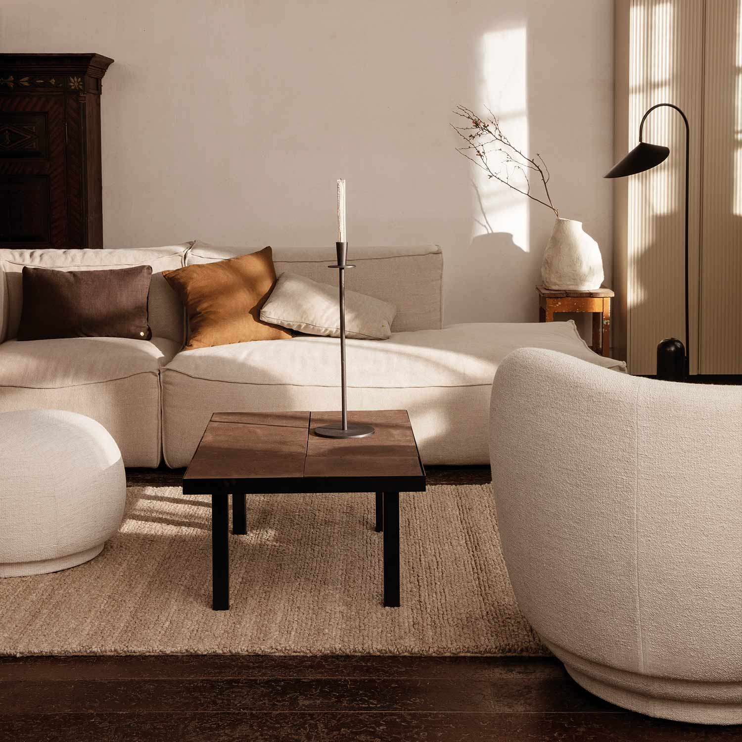 ferm living rico pouf ambniente wohnzimmer 85030