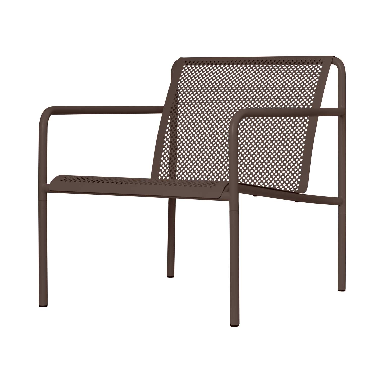 Ferm Living - Dapple Outdoor Stuhl breit dark chocolate