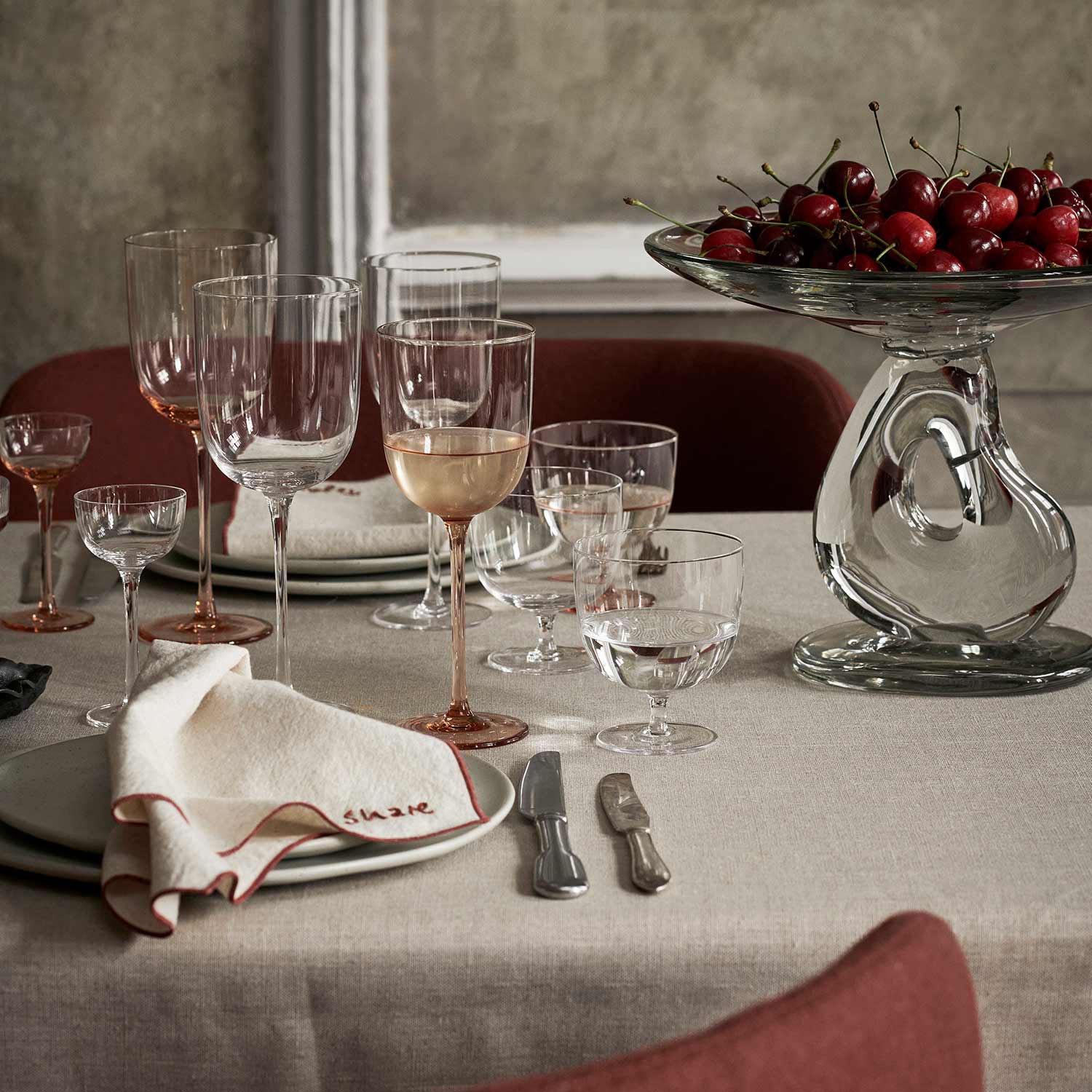 ferm living host likoerglaeser esstisch 96329