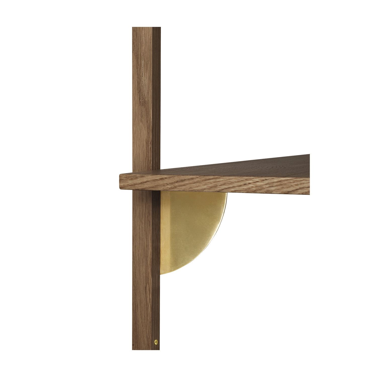 fermLIVING Sector Shelf Single Wide SmokedOakBrass 1104269290 101593