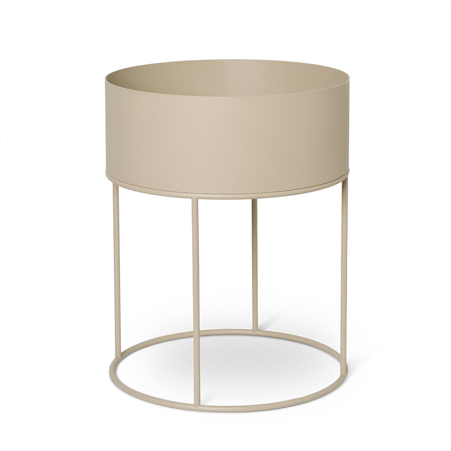 ferm Living Plant Box rund cashmere