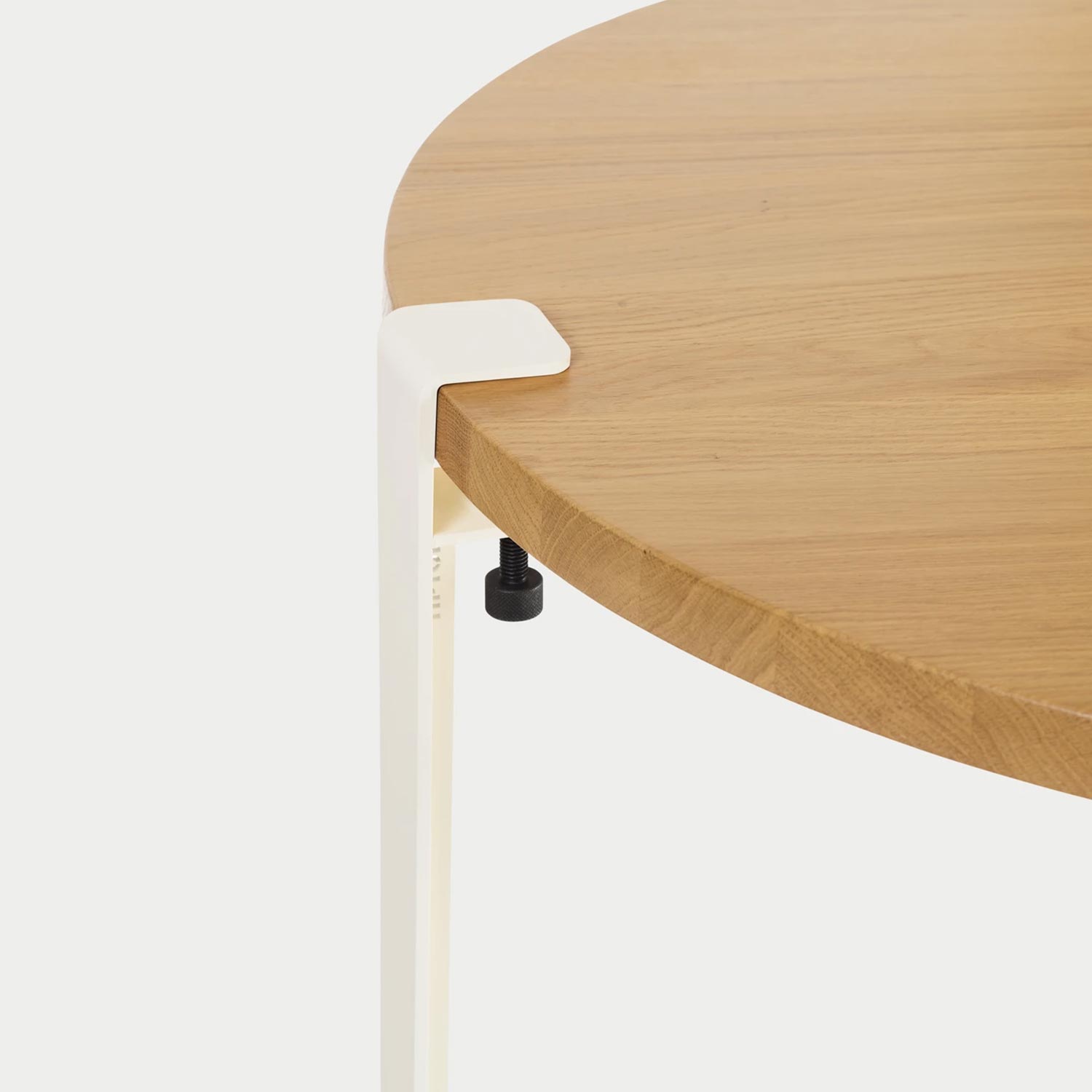 Tiptoe - Couchtisch rund Ø 90 cm Eiche weiß-creme