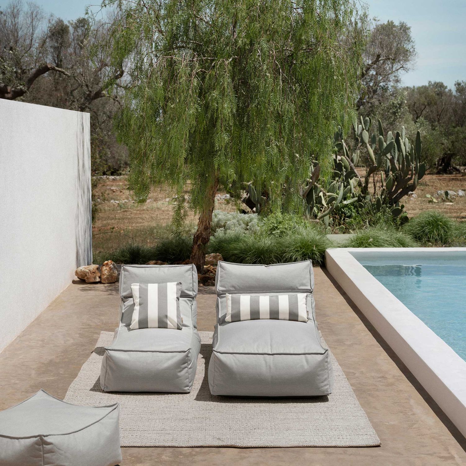 blomus - STAY Kissen 45x45 cm stone
