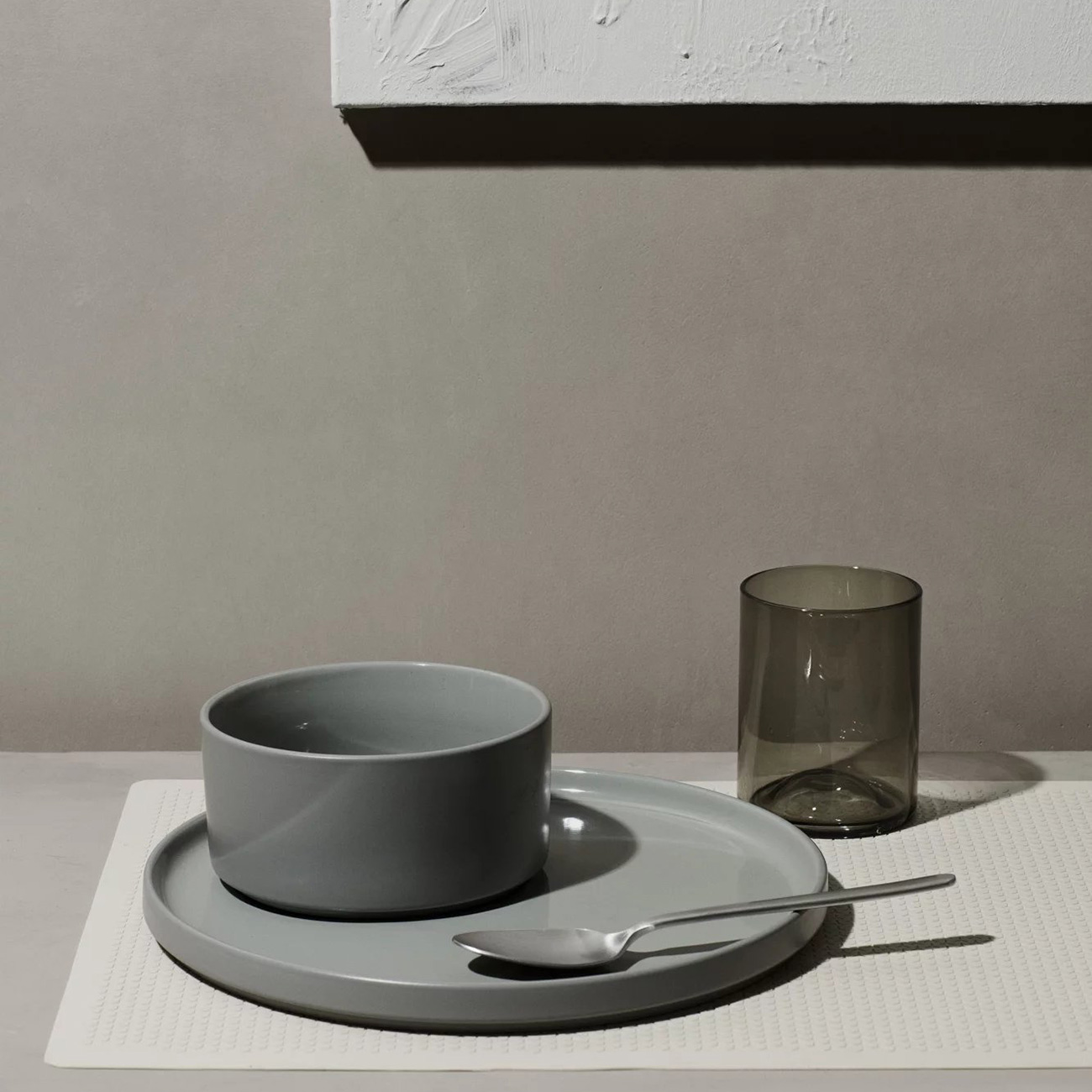 blomus - PILAR Speiseteller mirage gray