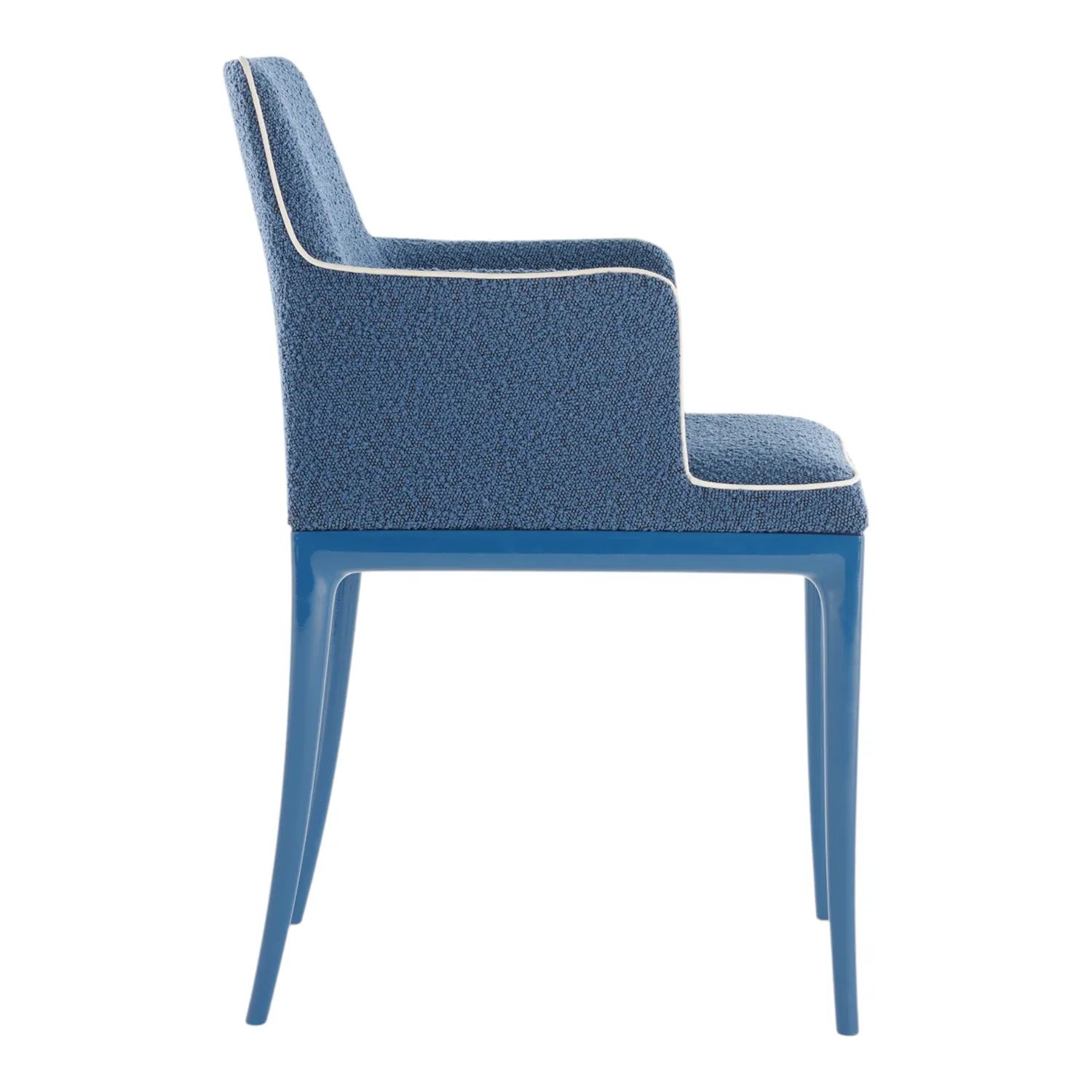 Kartell - Lillybet Kleiner Sessel Bouclè hellblau/weiß/blau