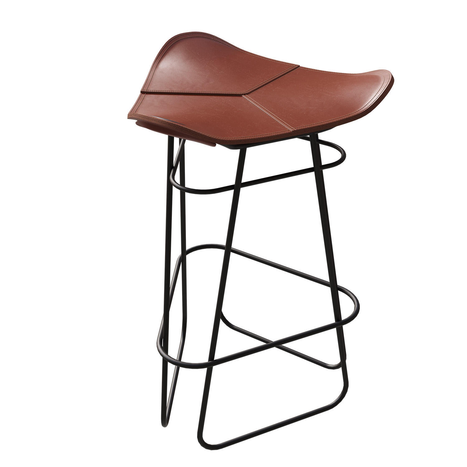 Cuero - Pampa Barhocker H65 cm montana/schwarz
