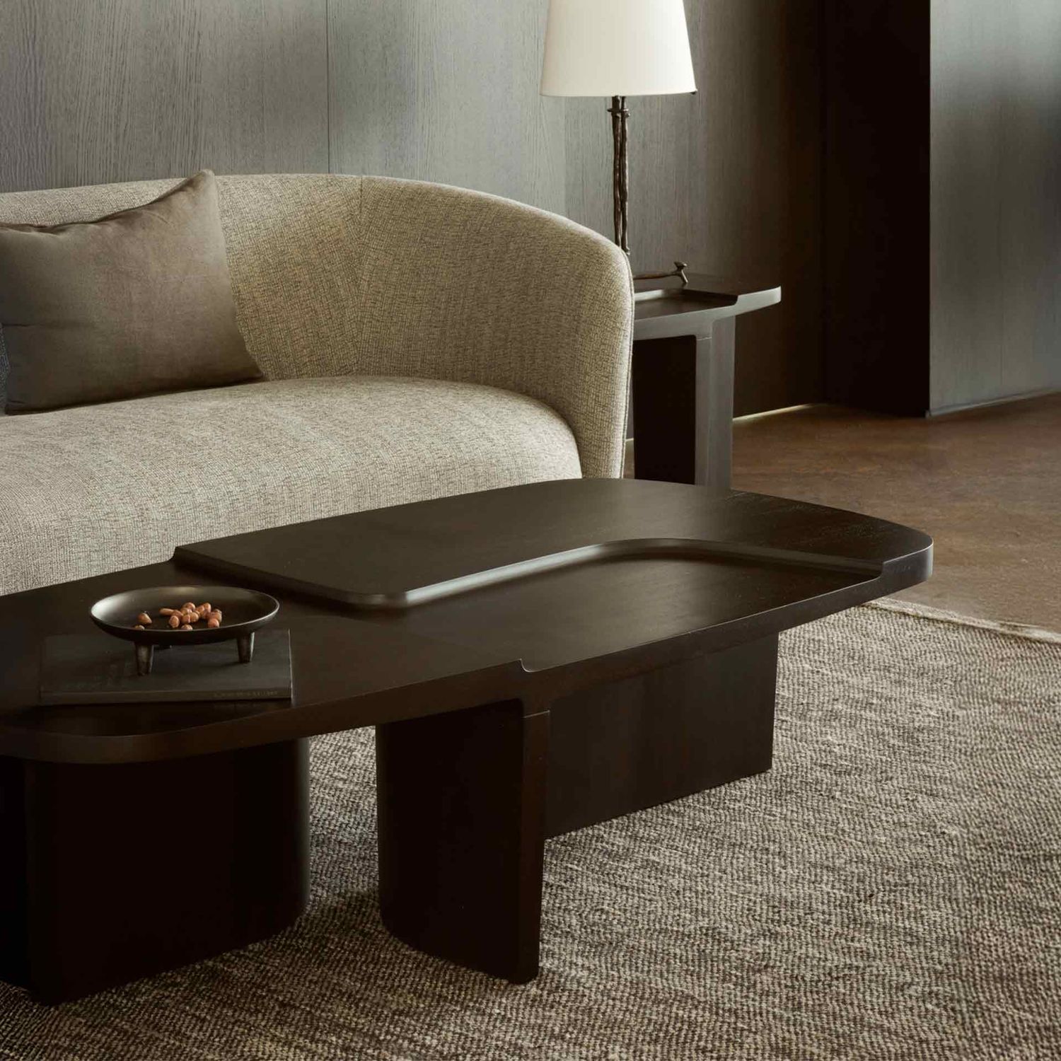 Ethnicraft - Brutalist Couchtisch mahagoni rose brown