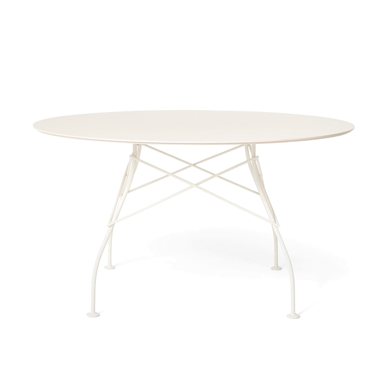 kartell glossy outdoorttisch weiss 79103