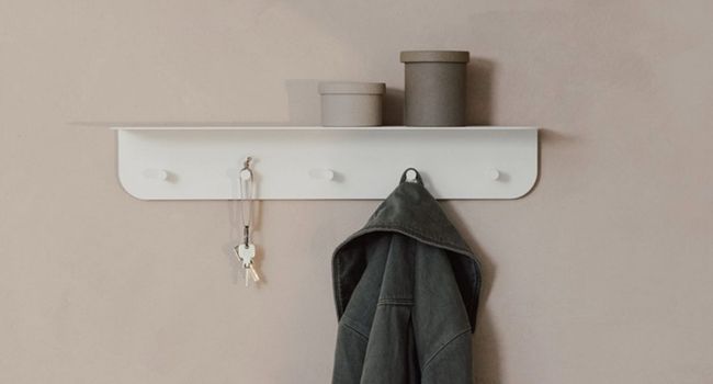 Metallbude Garderobe Malou Wandgarderobe an Wand