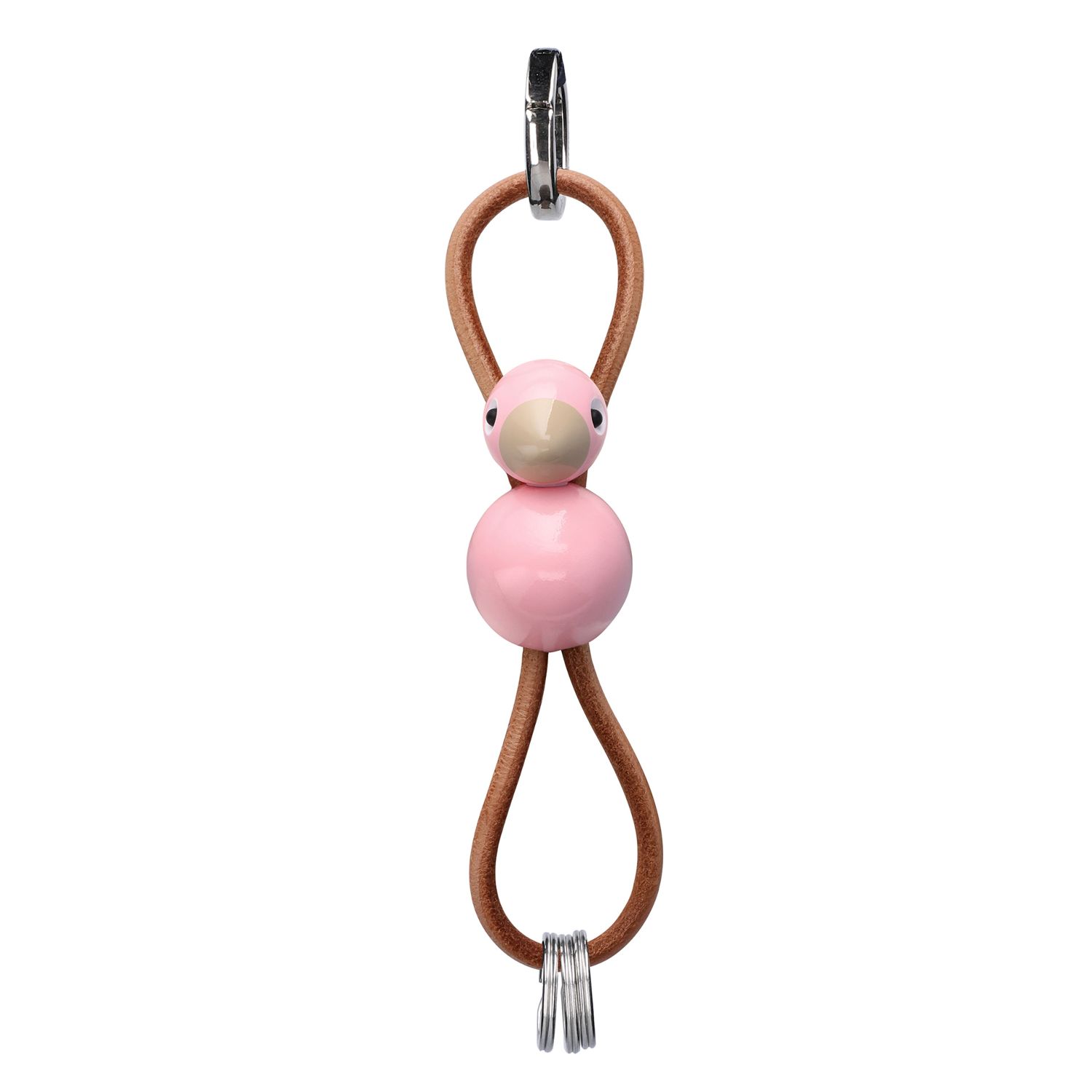Kay Bojesen - Singvogel Schlüsselanhänger rosa