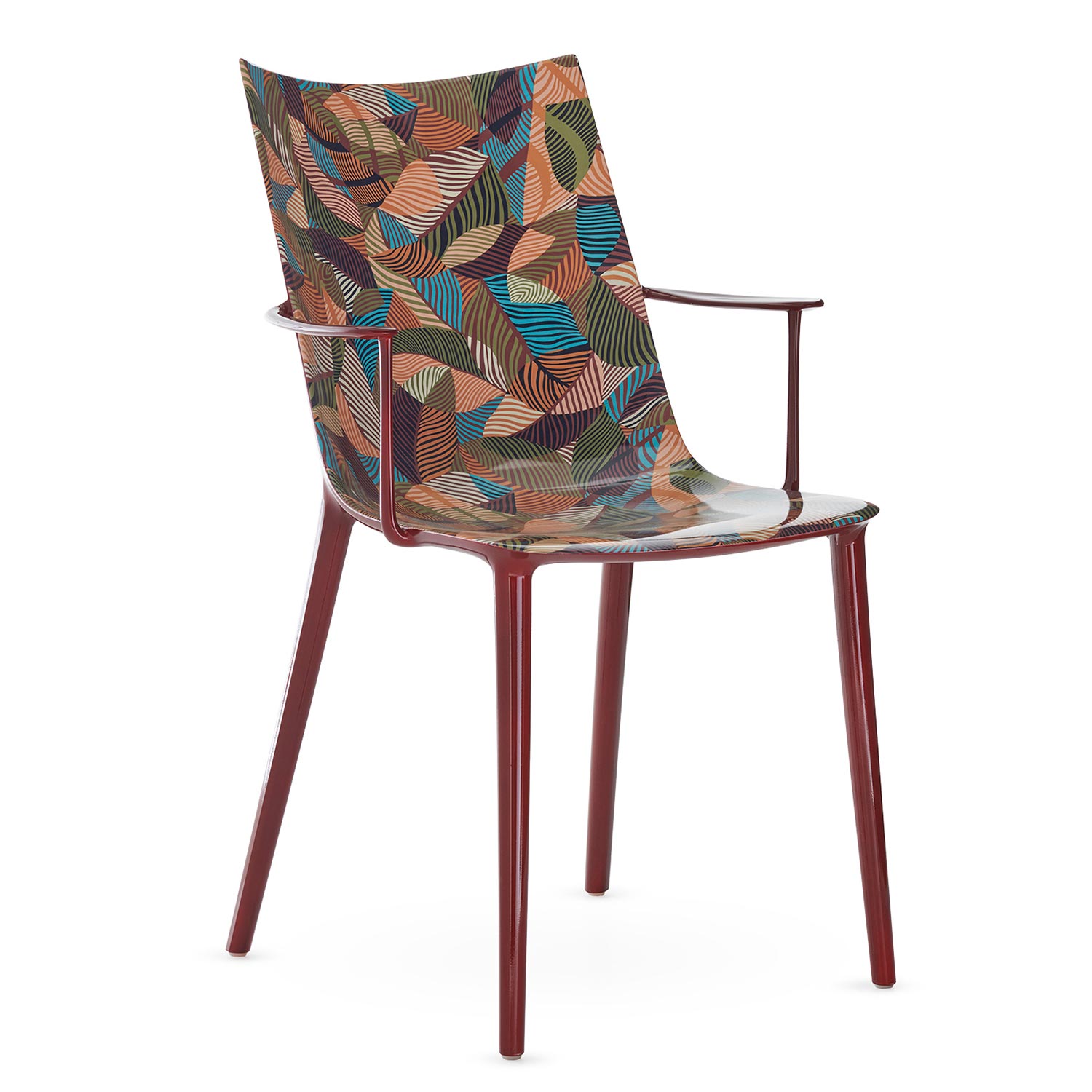 Kartell - H.H.H. Stuhl Tumbling Wilde Bordeaux Lacquer