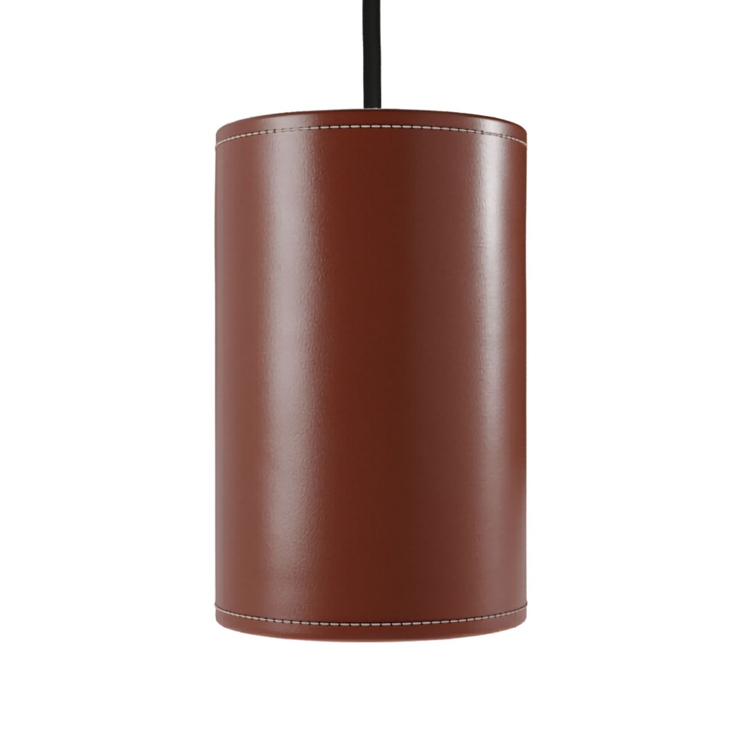 Cuero - Cylinder Leather Pendelleuchte 14 cm montana