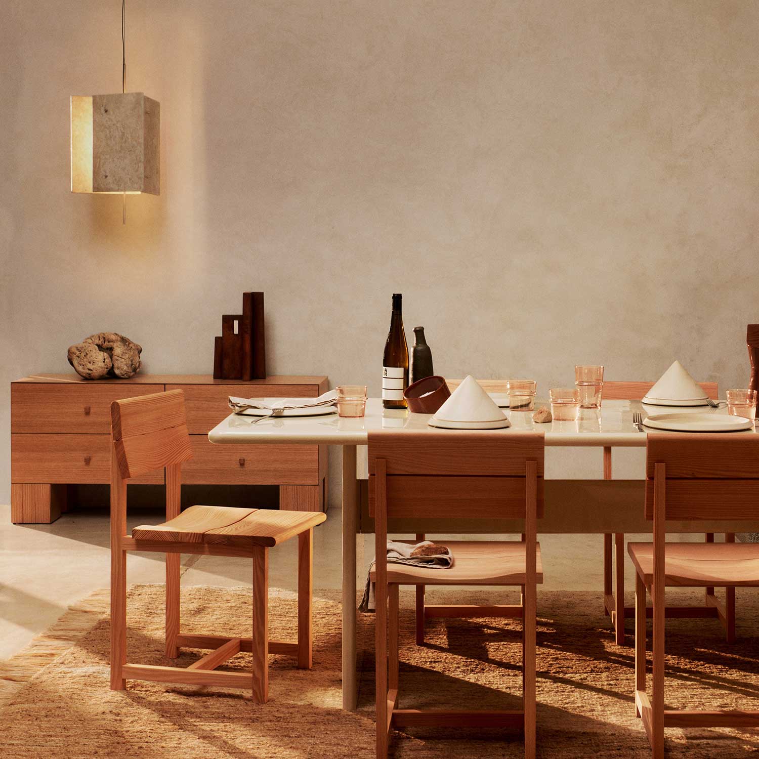 Ferm Living - Oeste Pendelleuchte sand