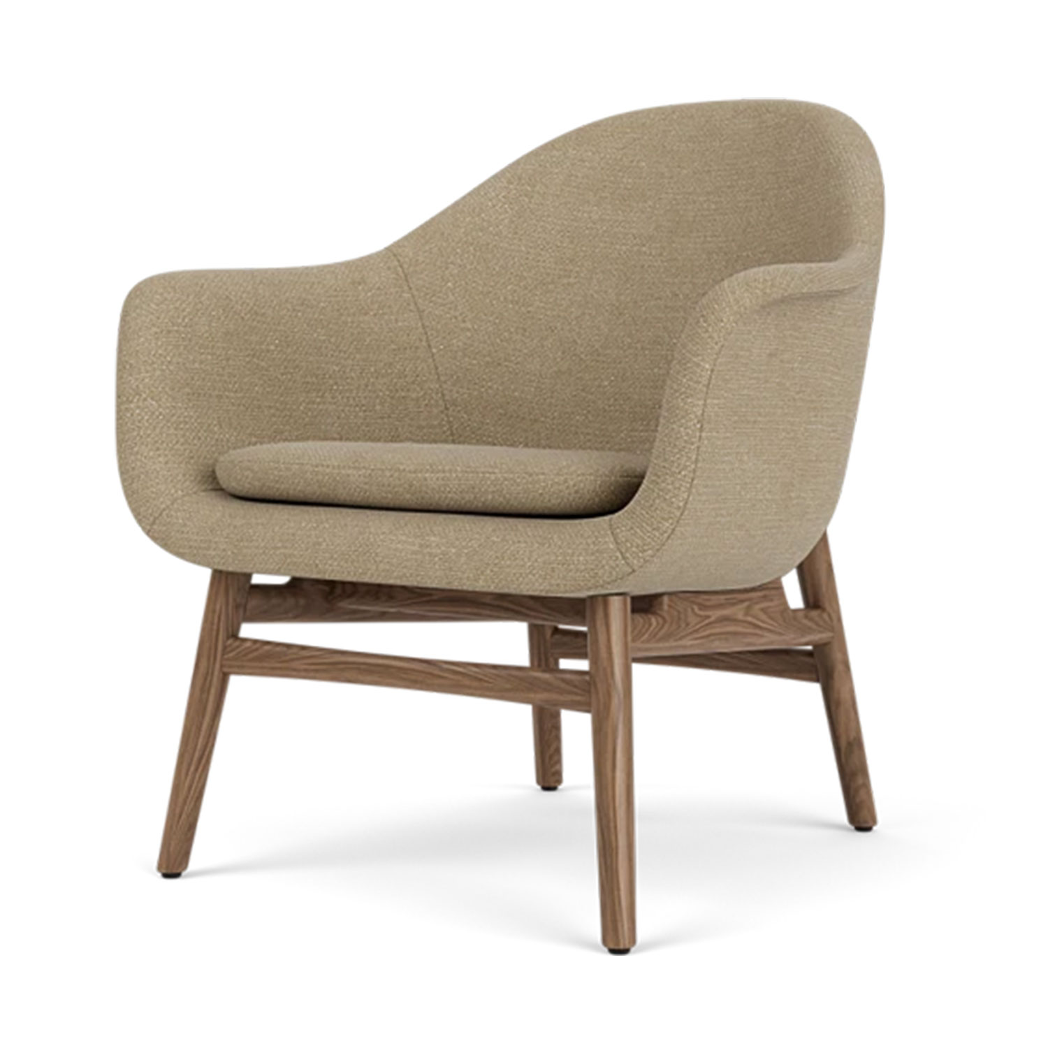 Audo - Harbour Loungesessel Walnut/Bouclé 2