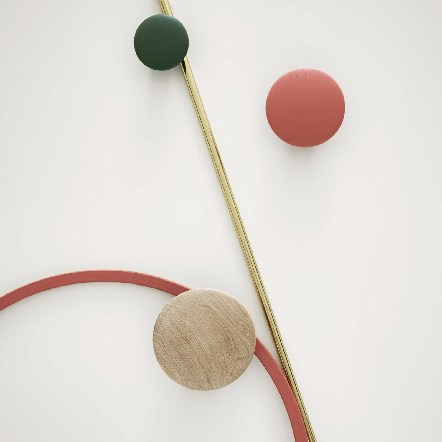 muuto the dots wood 65 wandhaken wanddekoration 85959