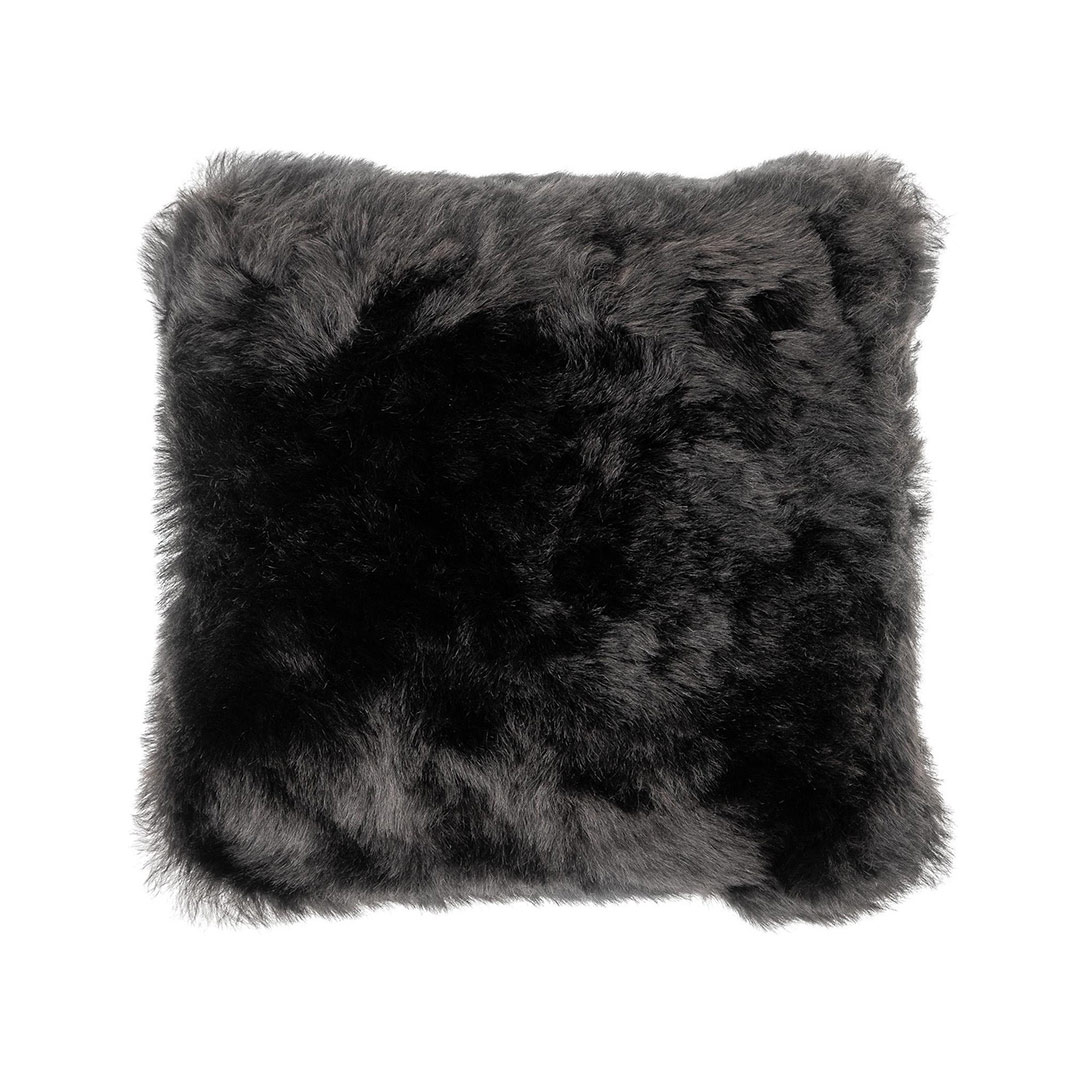 cuero lampskin kissen schwarz 76318