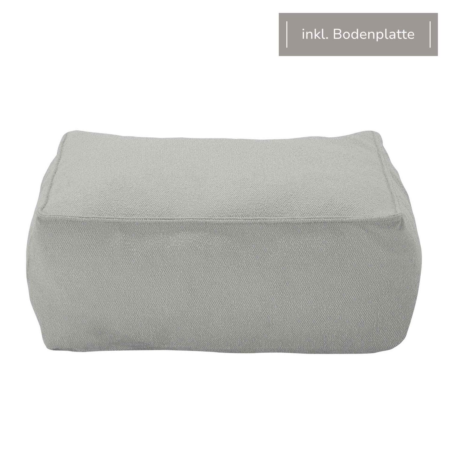 blomus - GROW Cloud Bouclé Hocker Modul M5 + Bodenplatte