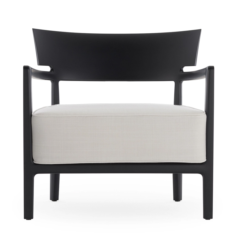 Kartell - Cara Mat Outdoor Sessel weiß / grau