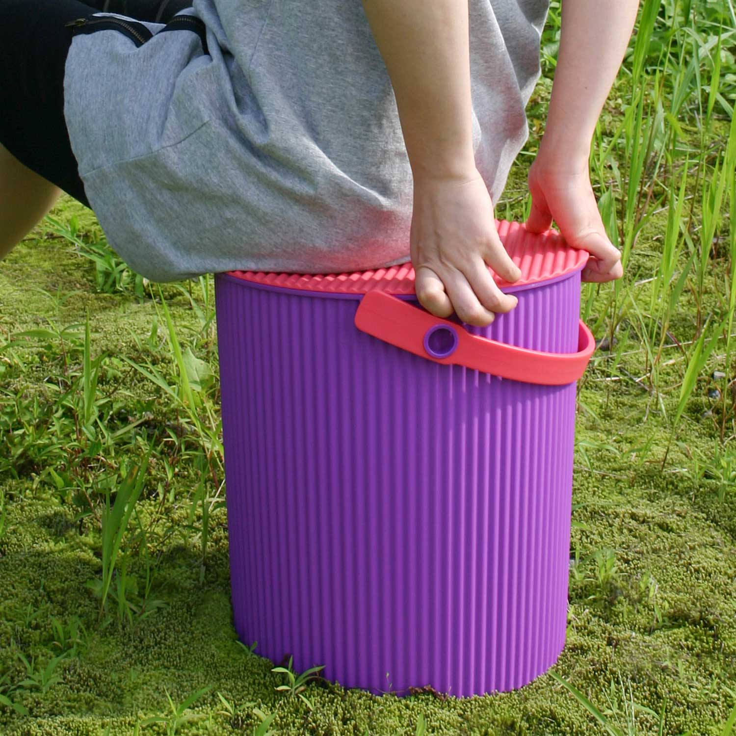 Hachiman- Omnioutil Eimer mit Deckel 20 l senf