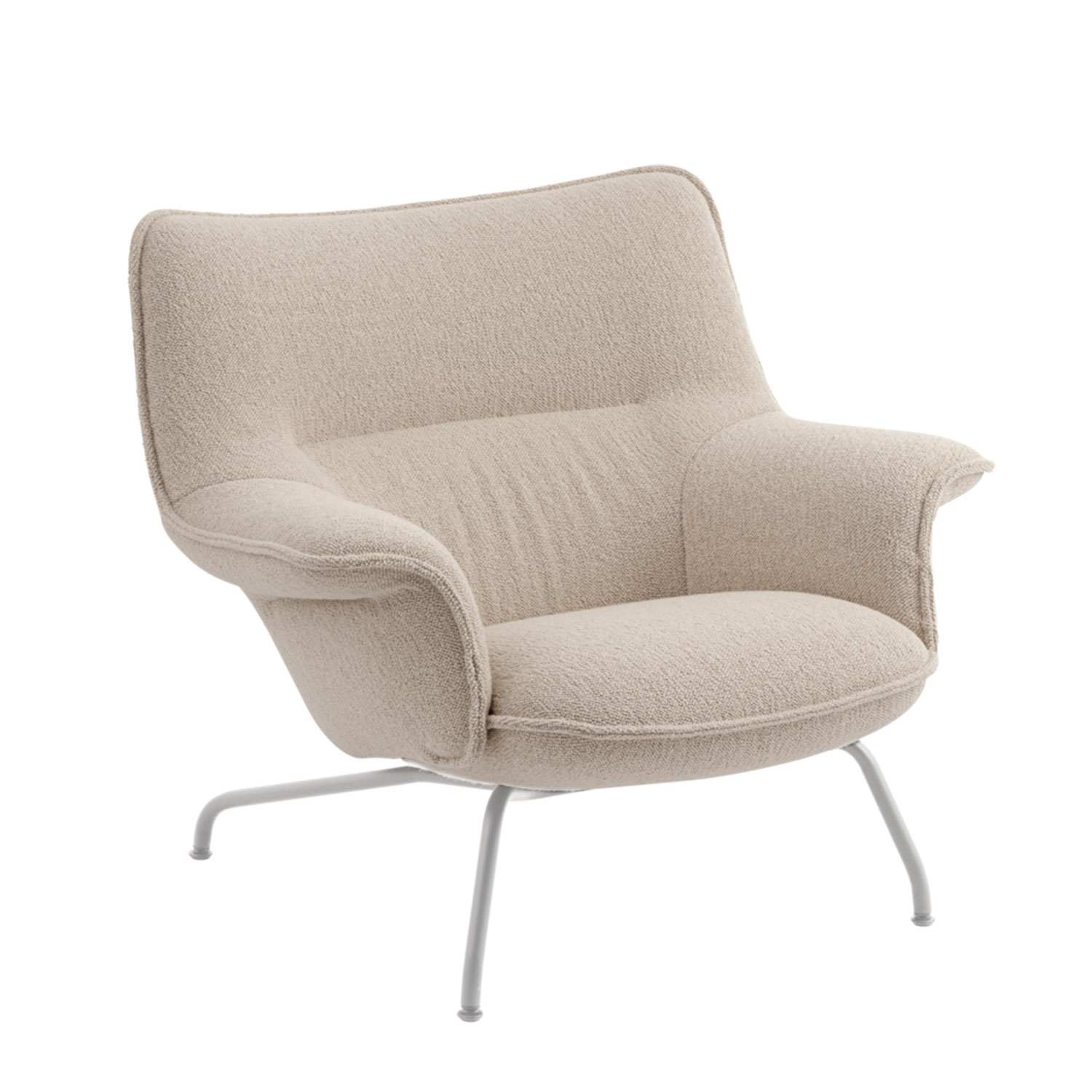 28731 en doze lounge chair low back tube hearth 7 grey muuto 102786