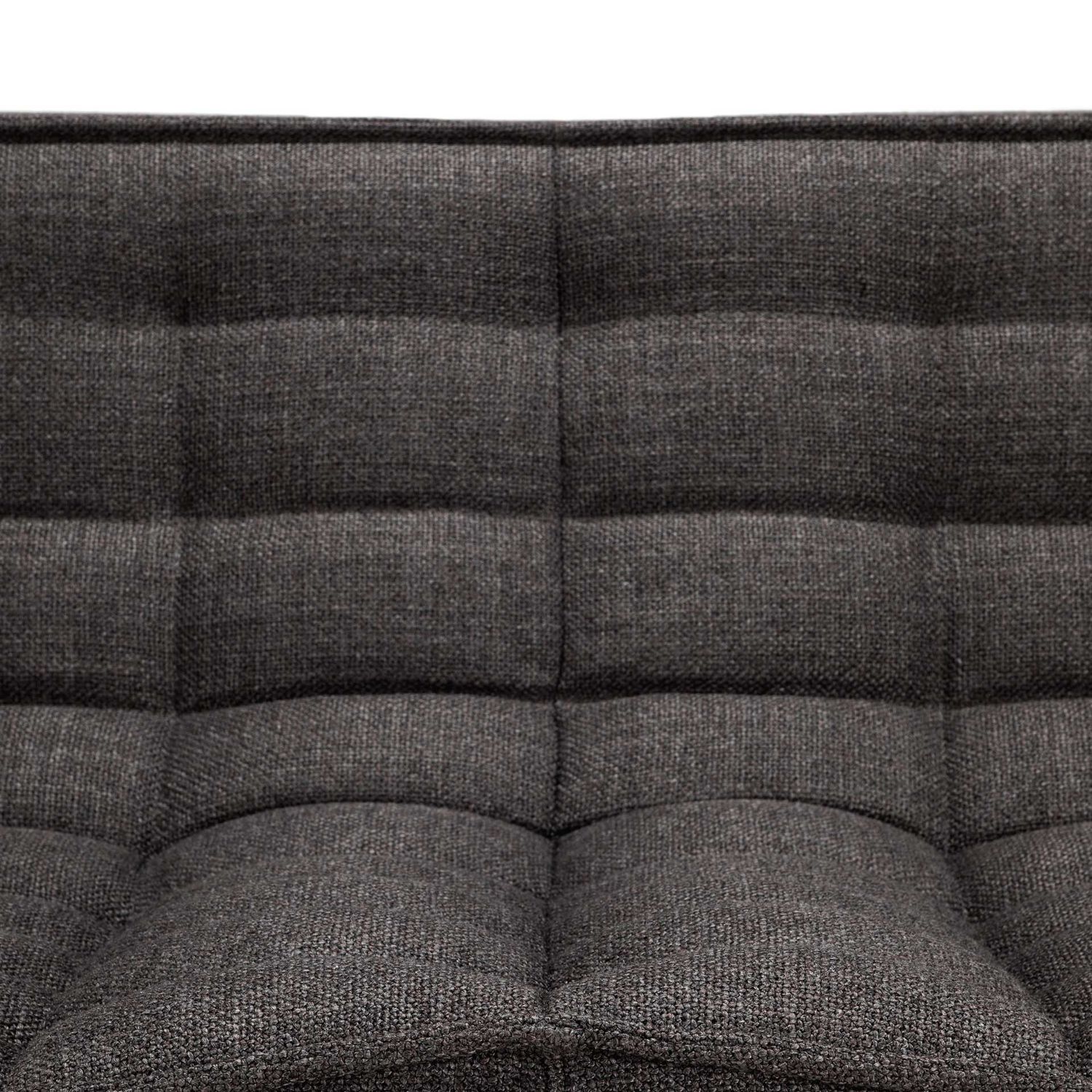 Ethnicraft - N701 Sofa dunkelgrau 3 Sitzer