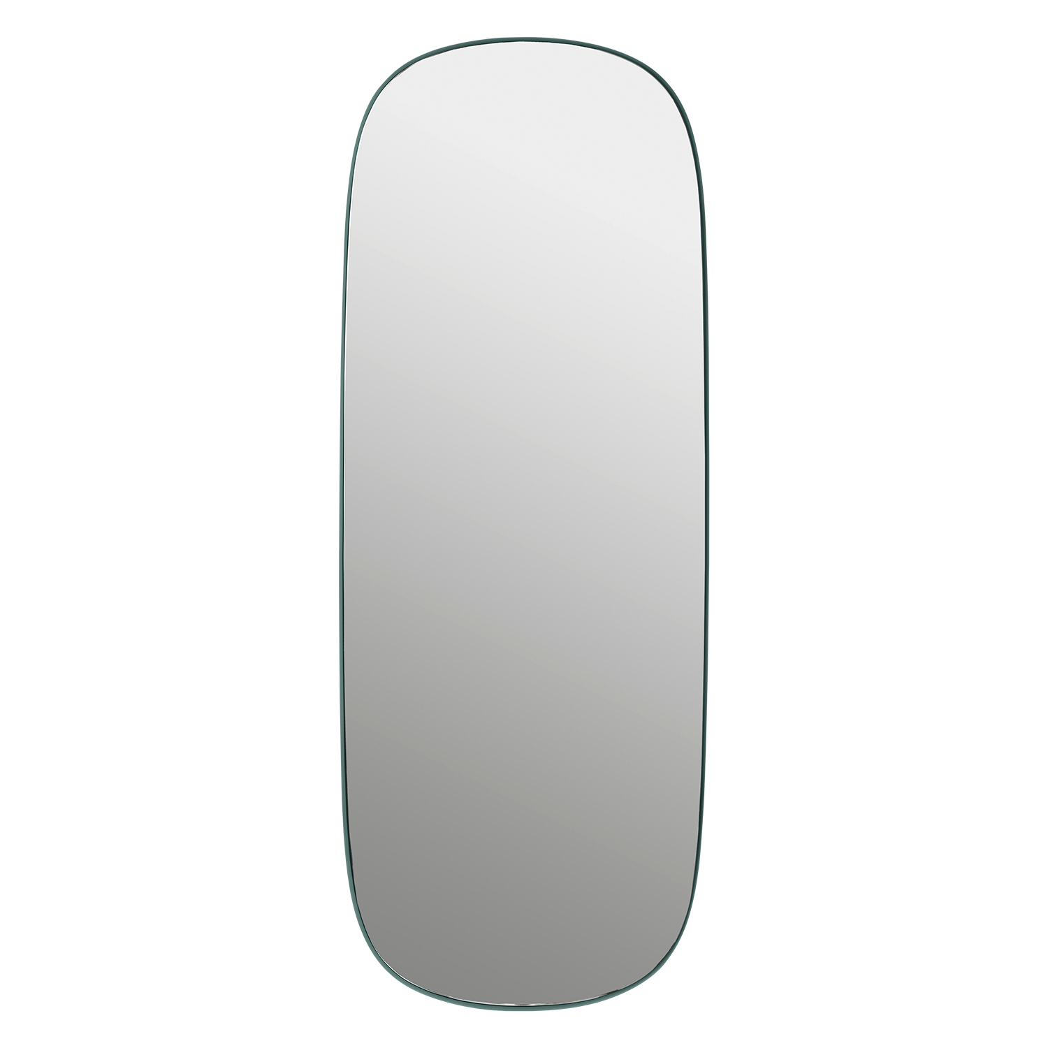 muuto framed mirror  large dark green frontal 62932