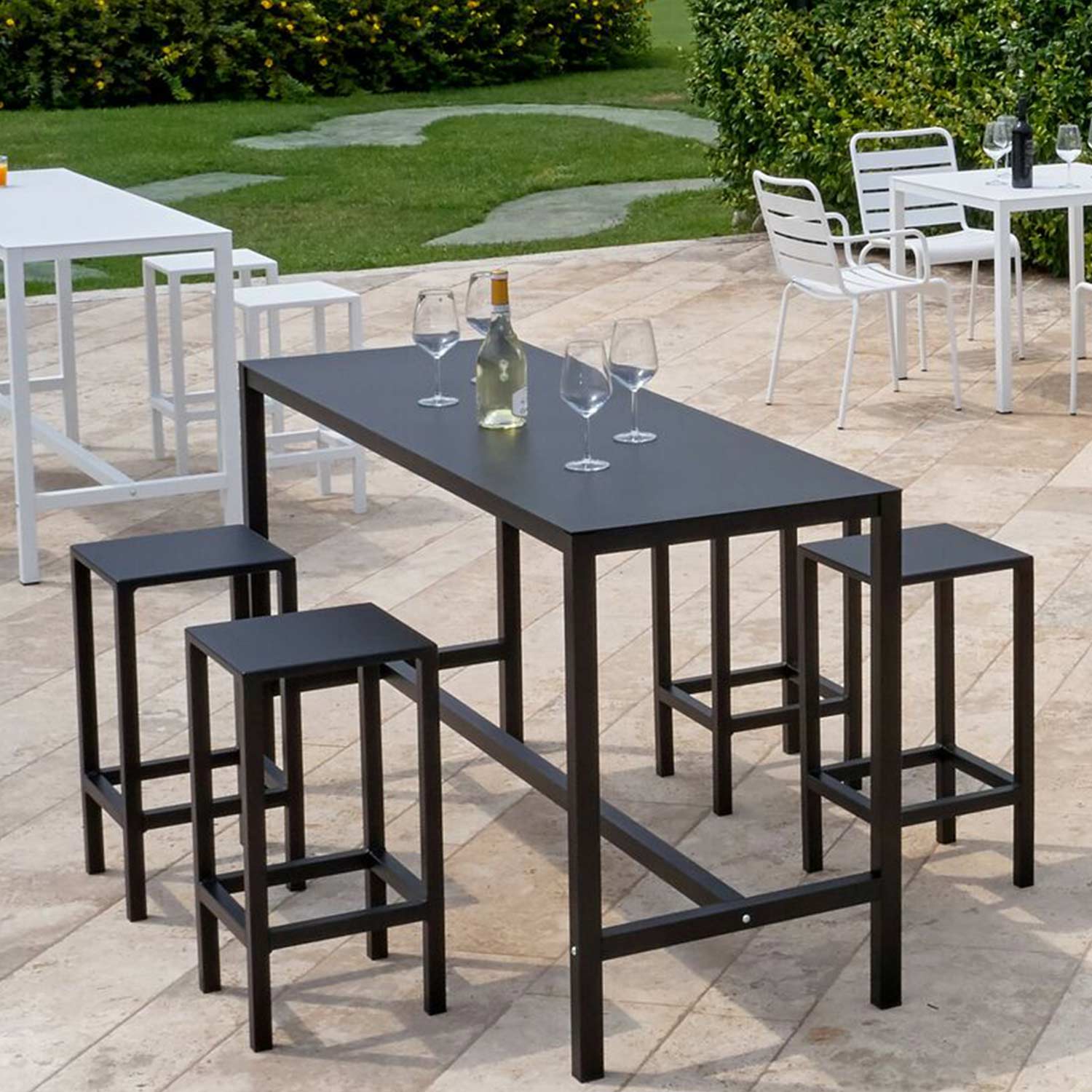 fiam tresentisch aria schwarz outdoor 65836