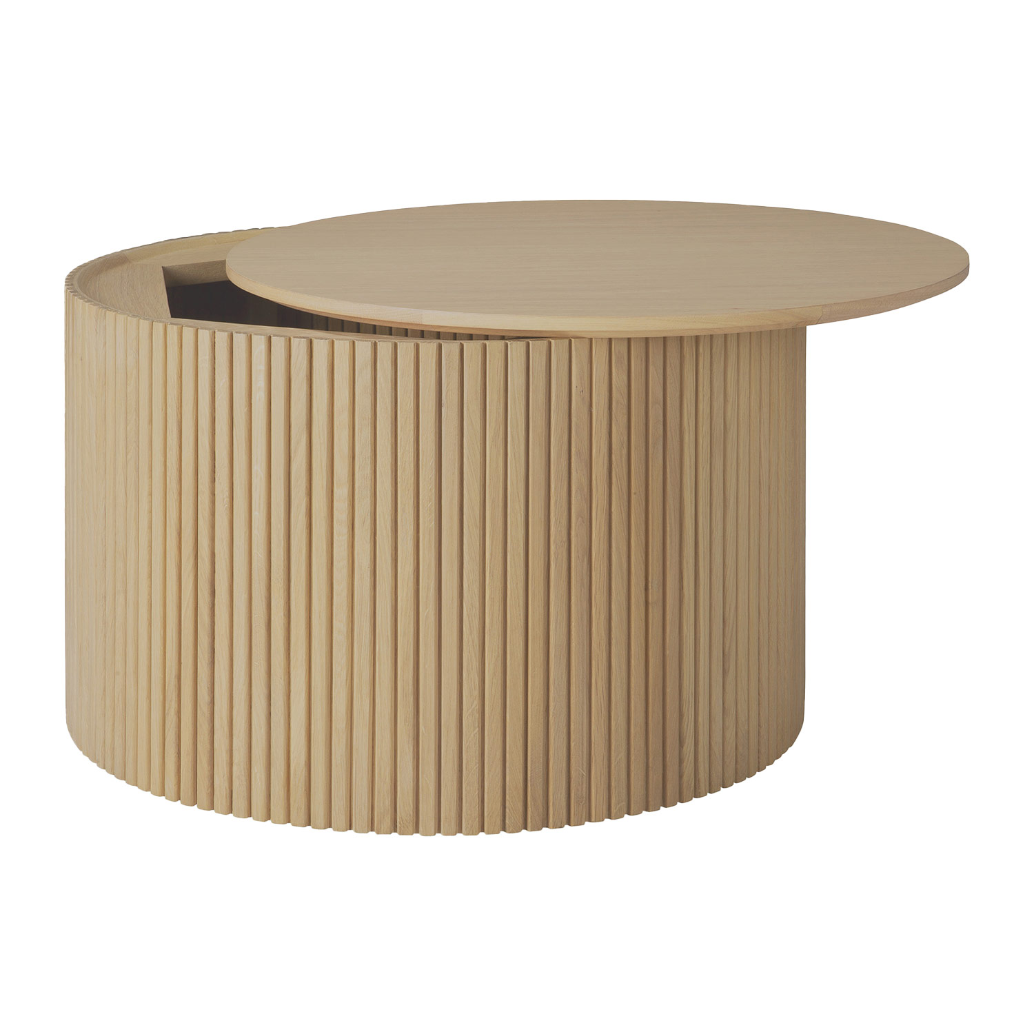 Ethnicraft - Roller Max Couchtisch eiche rund klein