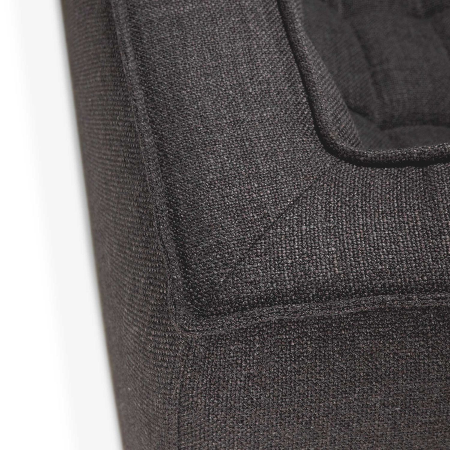 Ethnicraft - N701 Sofa dunkelgrau 3 Sitzer