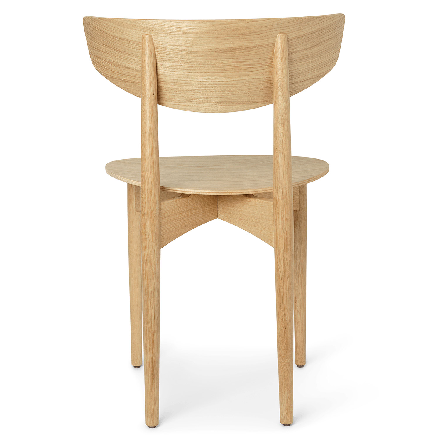 ferm living herman dining chair wood natural rueckseite 83412