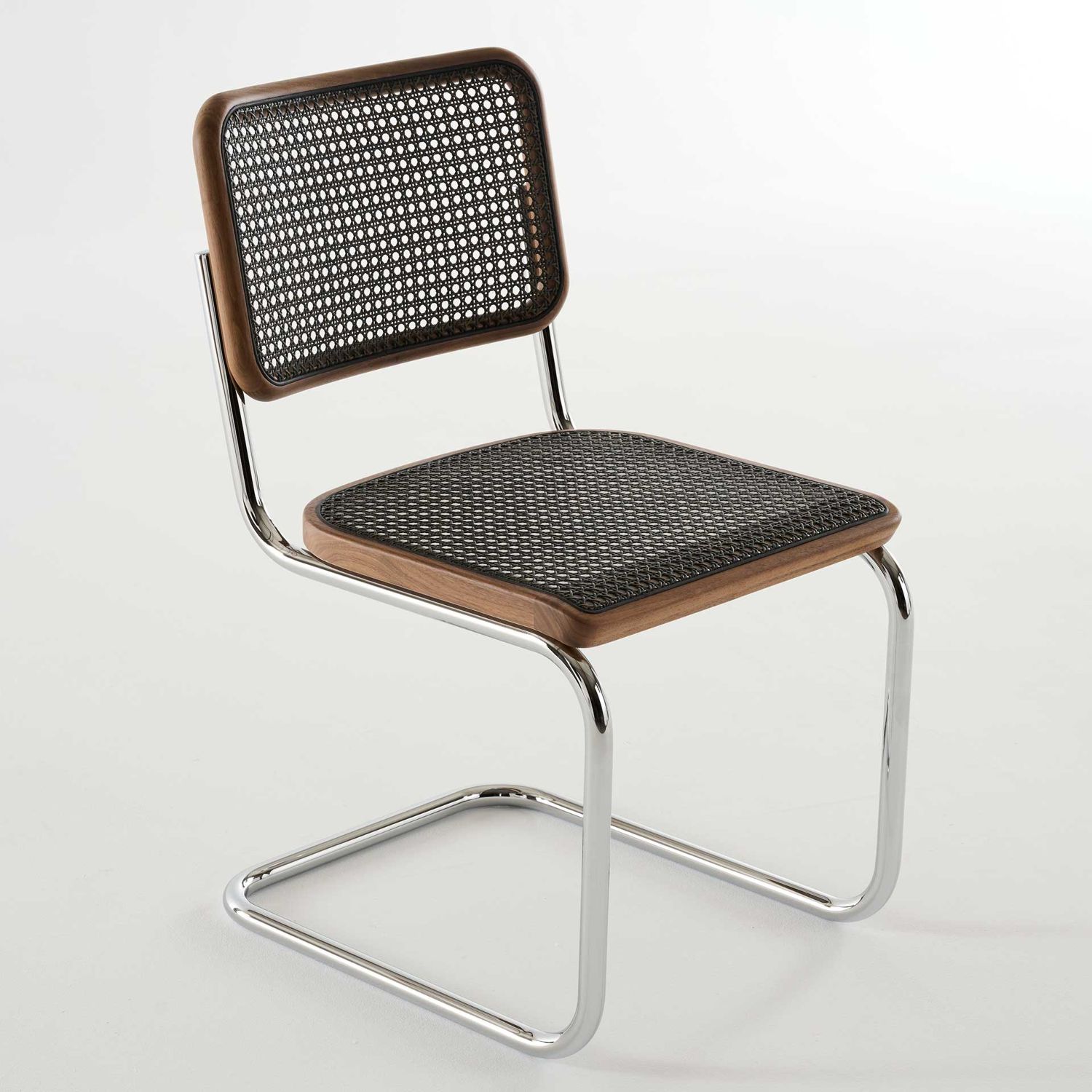 Thonet - S32V Stuhl chrom / nussbaumfarben TP24