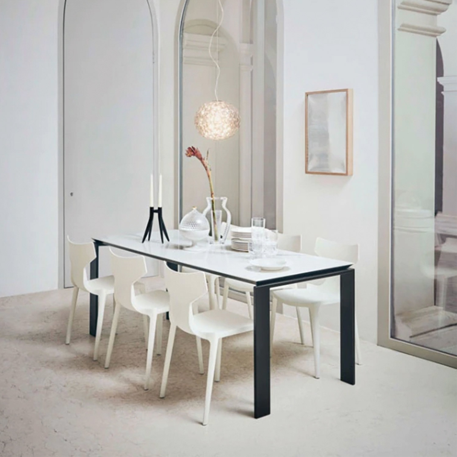 kartell re chair weiss stuhl 79075