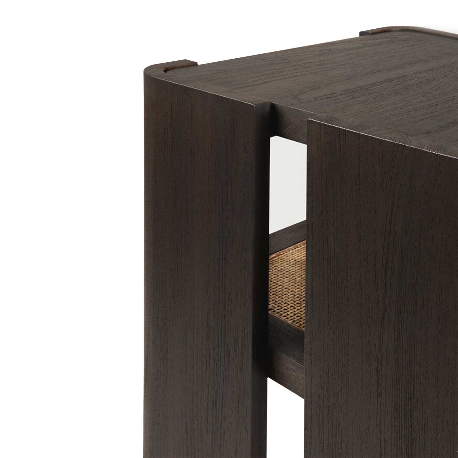 Ethnicraft - Panel Beistelltisch Teak dunkelbraun