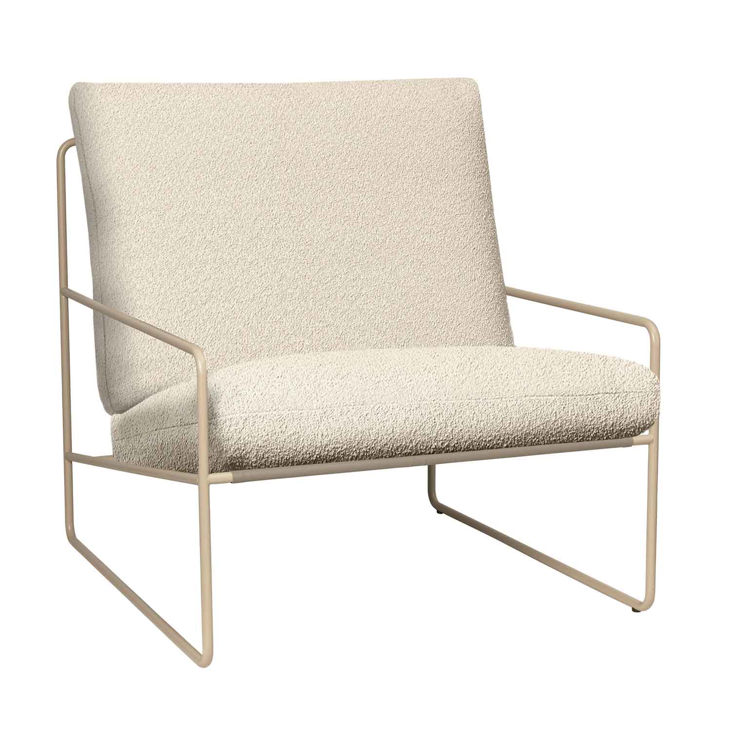 Ferm Living - Desert 1-Sitzer cashmere/Pure Bouclé off-white