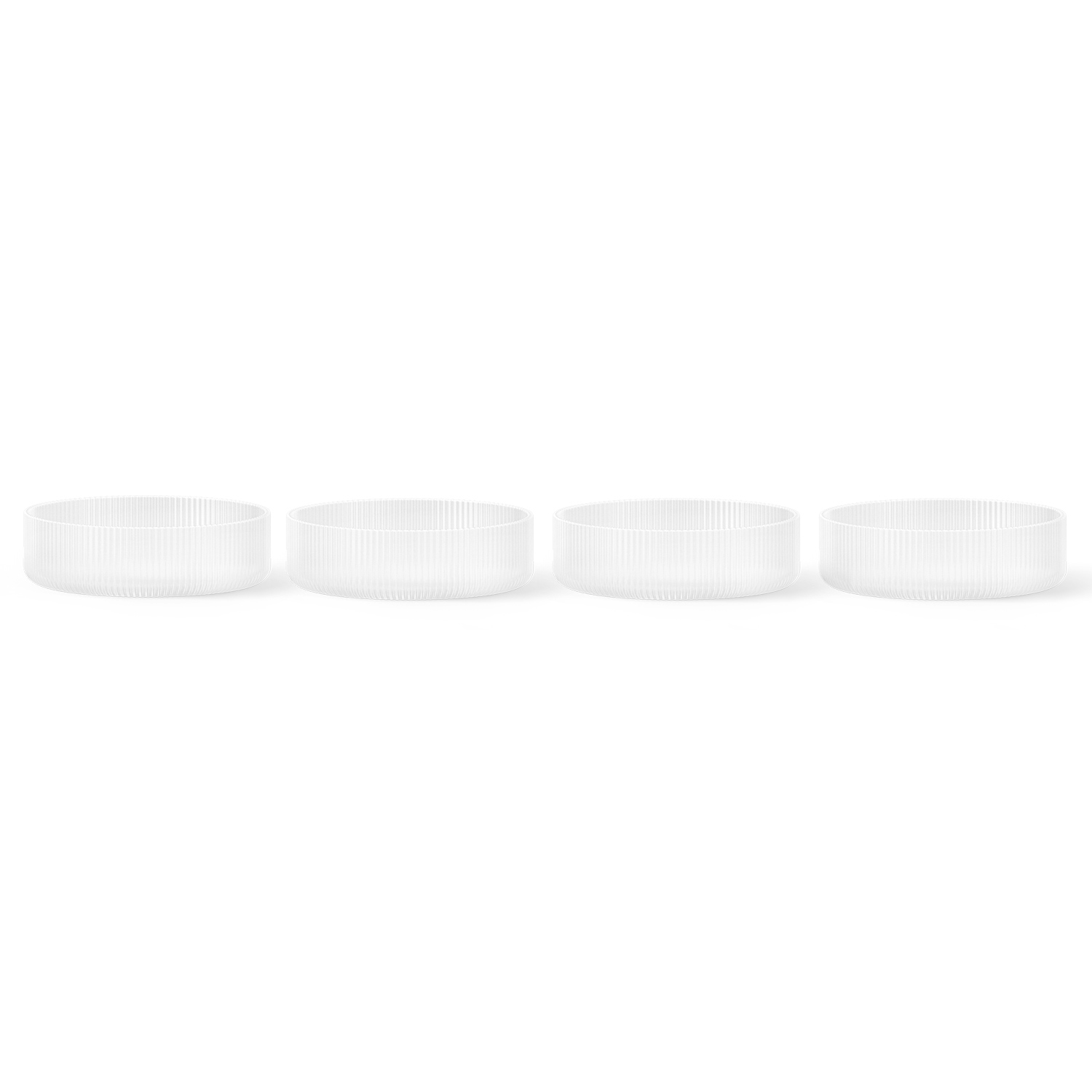 fermLIVING Ripple Servierschuesseln SetOf4 Frosted 1104269325 101523