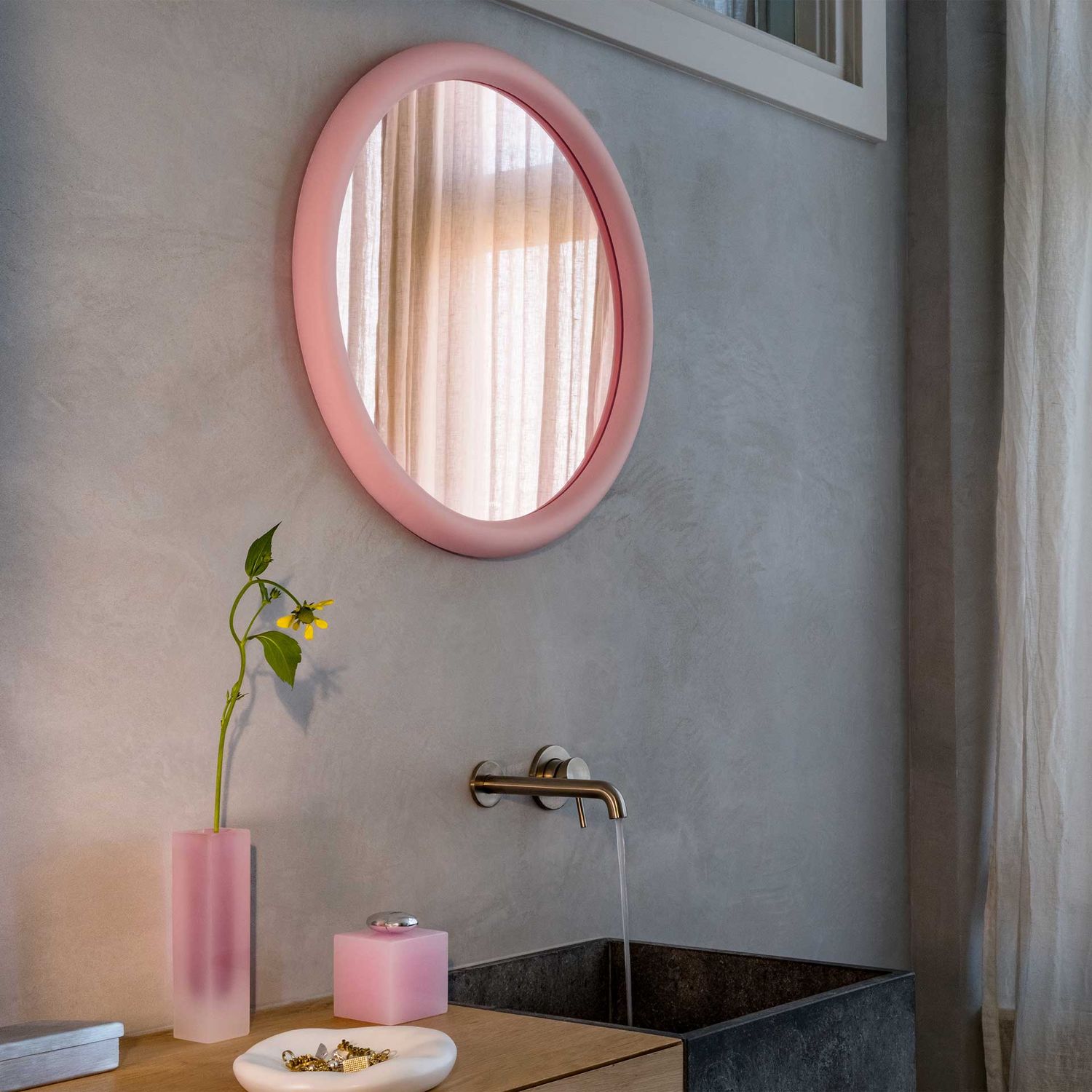 Fatboy - Mirage Halo Wandspiegel rustic clay