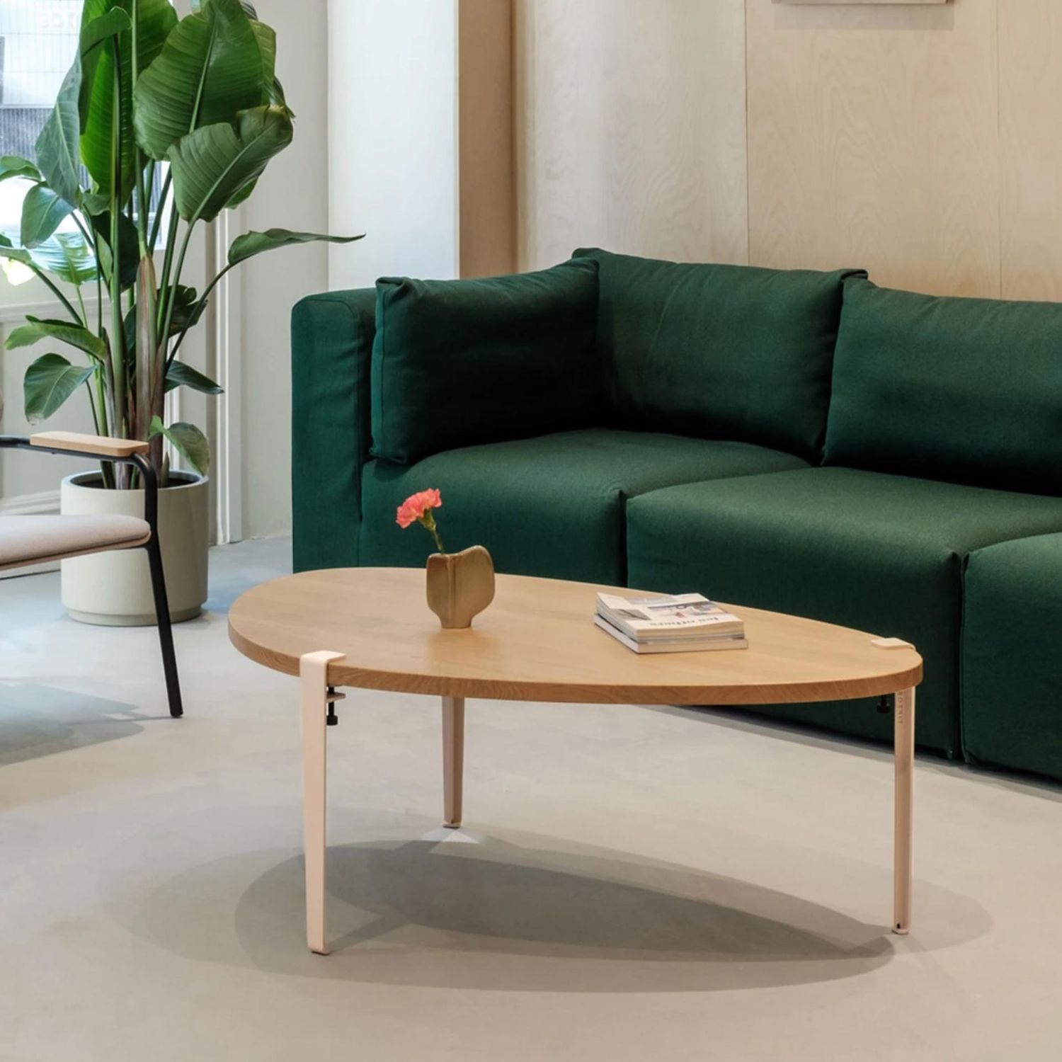 Tiptoe - Couchtisch 120 x 75 cm weiß-creme